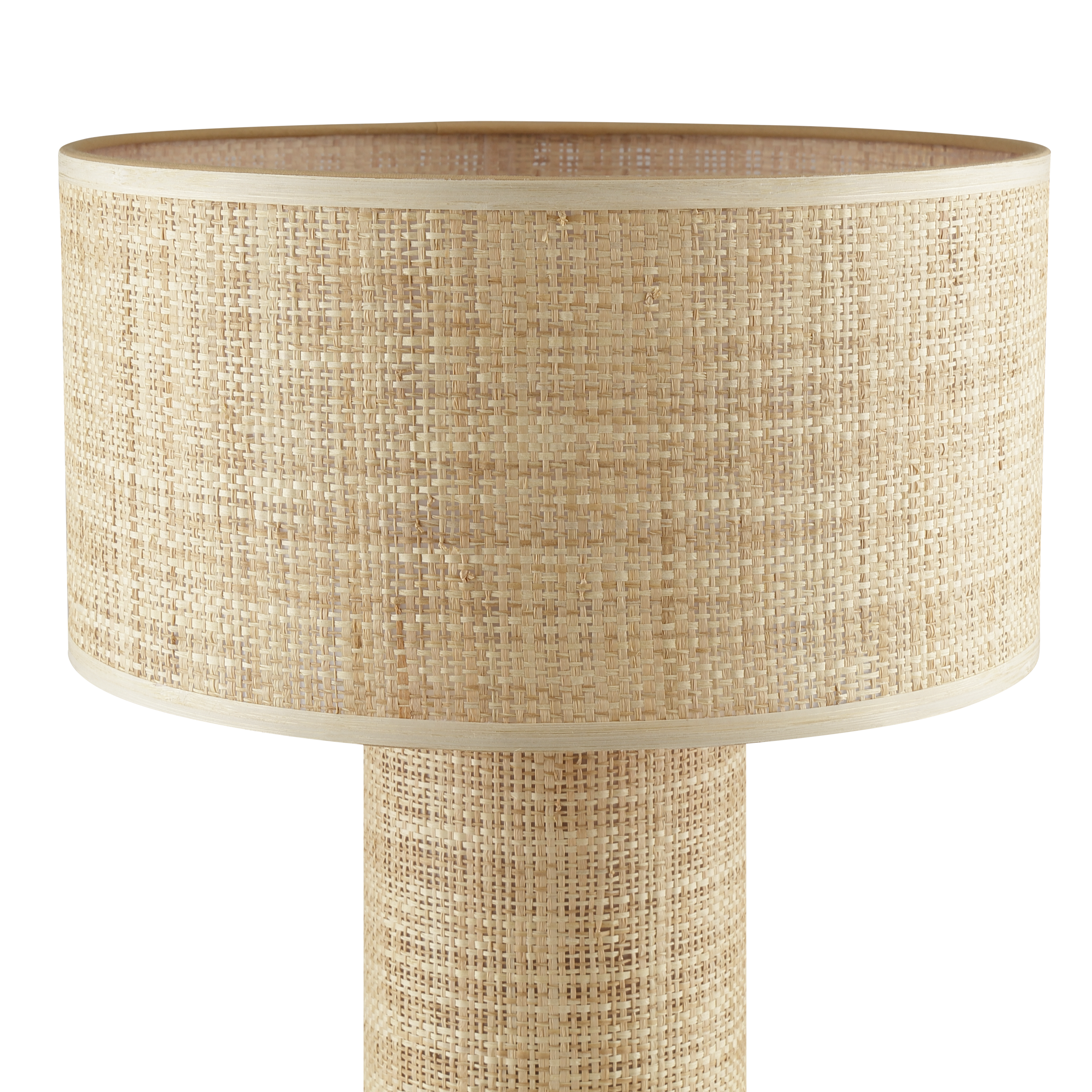 Candeeiro de mesa sem lâmpada E27 d35 35 cm bege Inspire Rafia - 8