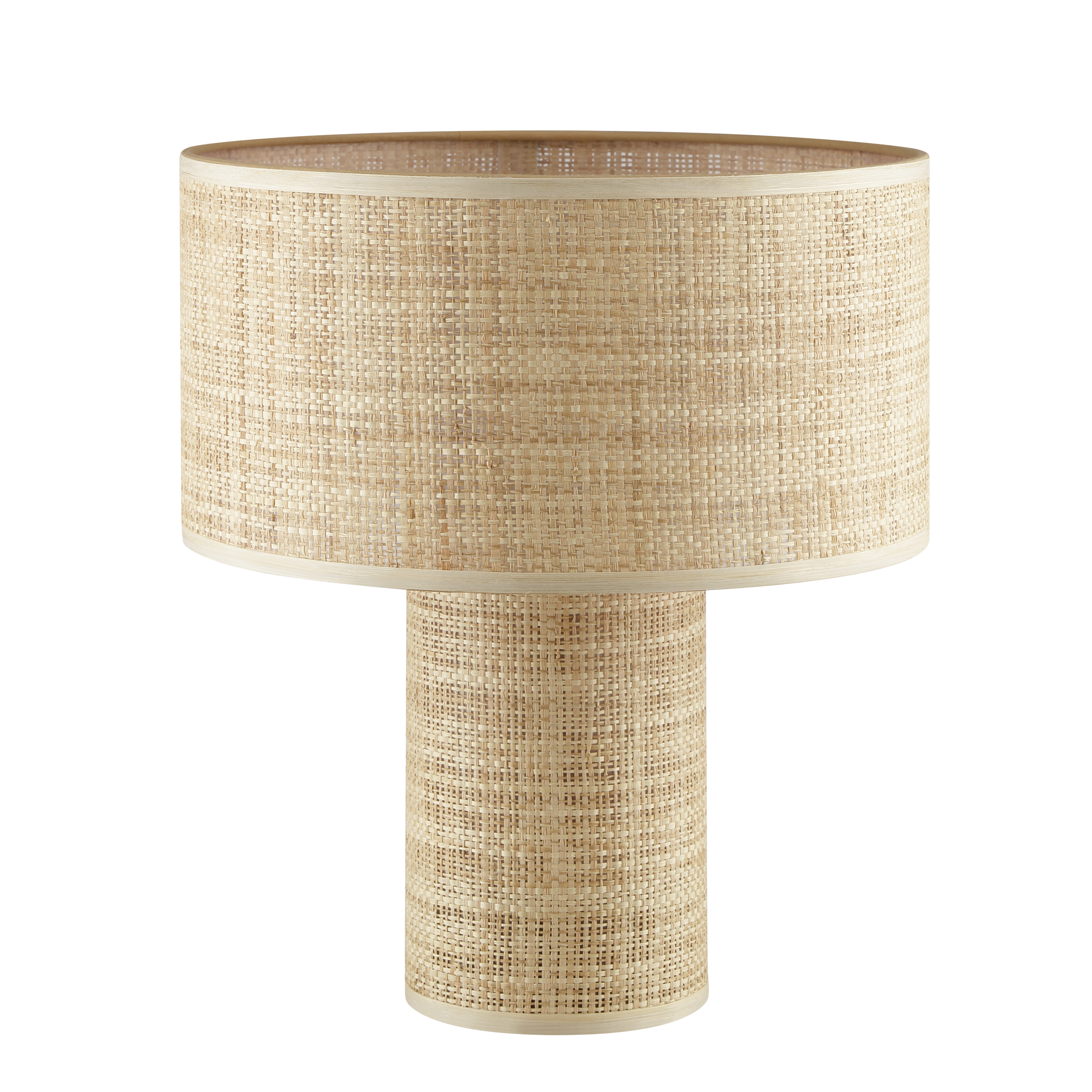 Candeeiro de mesa sem lâmpada E27 d35 35 cm bege Inspire Rafia - 2