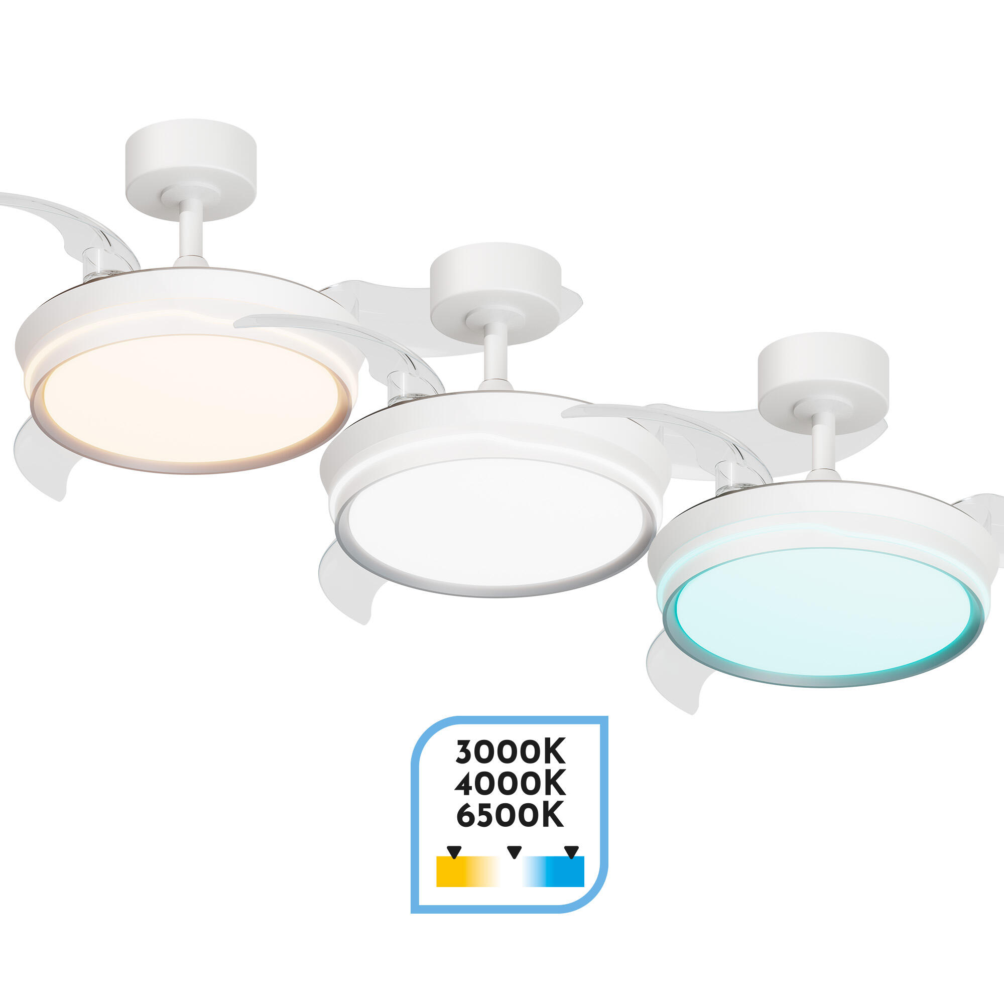 Ventilador de techo con luz silencioso DC 22W con mando ø91 cm Alio S ARTE CONFORT blanco luz CCT 3 aspas| 6 velocidades| modo verano/invierno| brisa| temporizador| recomendado para <13m² - 11