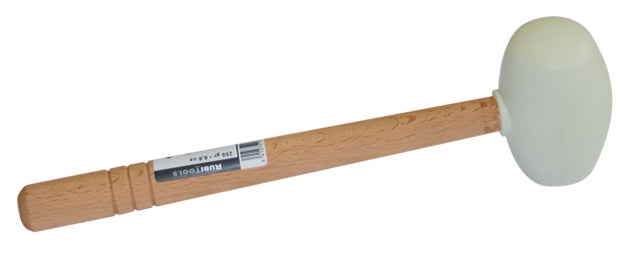 MAÇO BORRACHA 250g BRANCO CABO MADEIRA