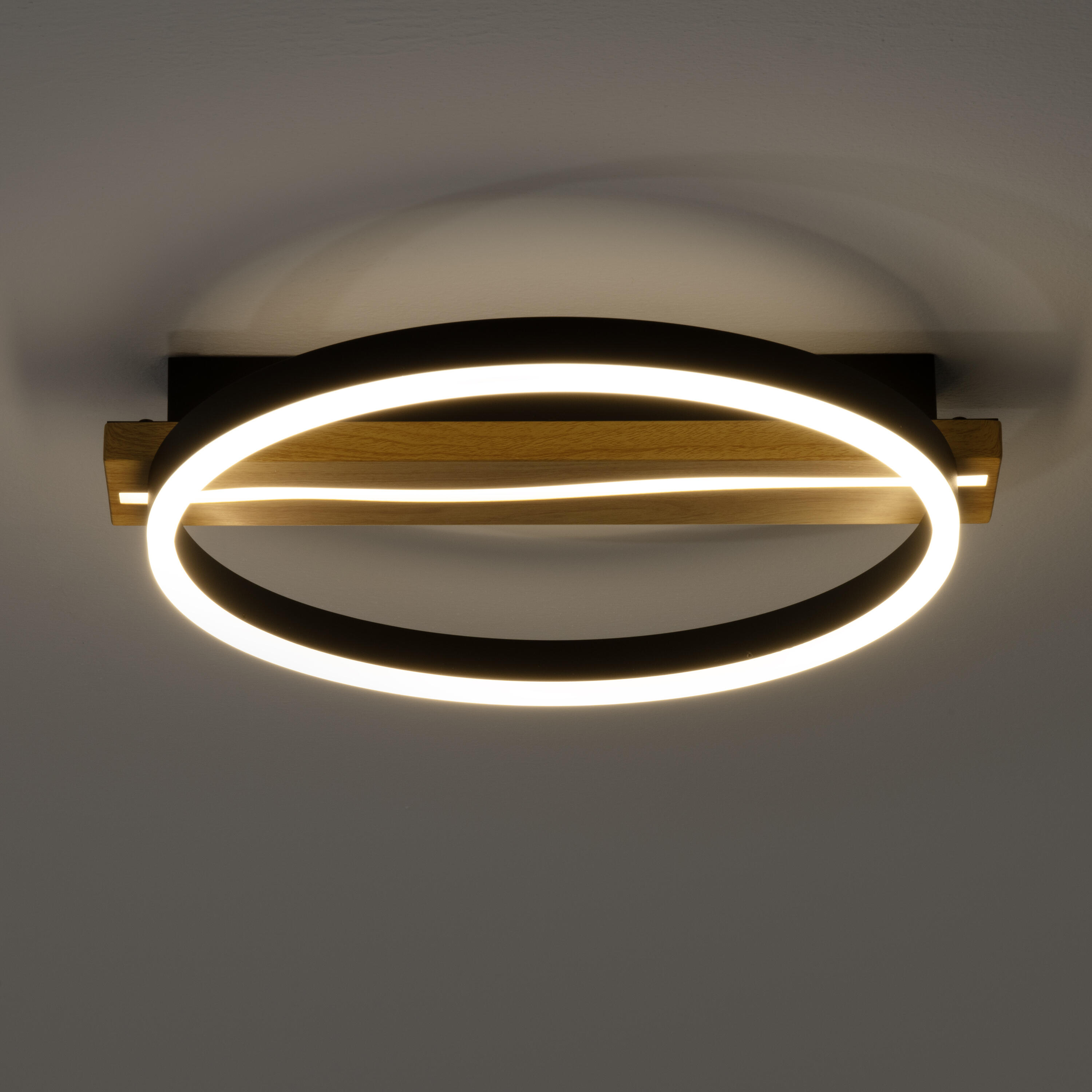 Plafón LED redondo negro FORLIGHT 3230 lm color de la luz de cálida a fría CCT (3000K-6000K) IP20 - 2