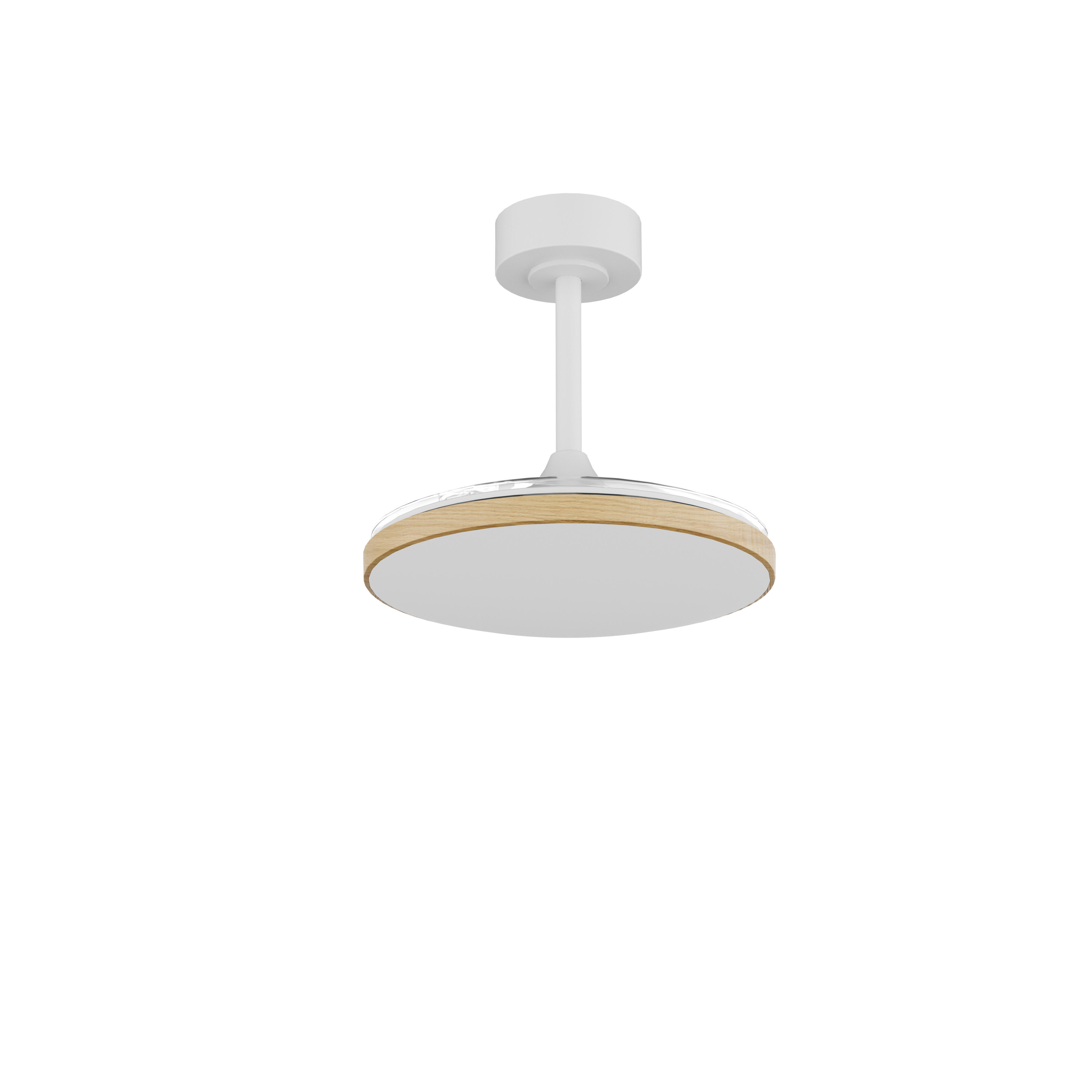 Ventilador de techo con luz silencioso DC 25W con mando ø90 cm Slim MANTRA marrón luz CCT 3 aspas retráctiles tipo lámpara| 3 velocidades| modo verano/invierno| recomendado para <13m² - 4