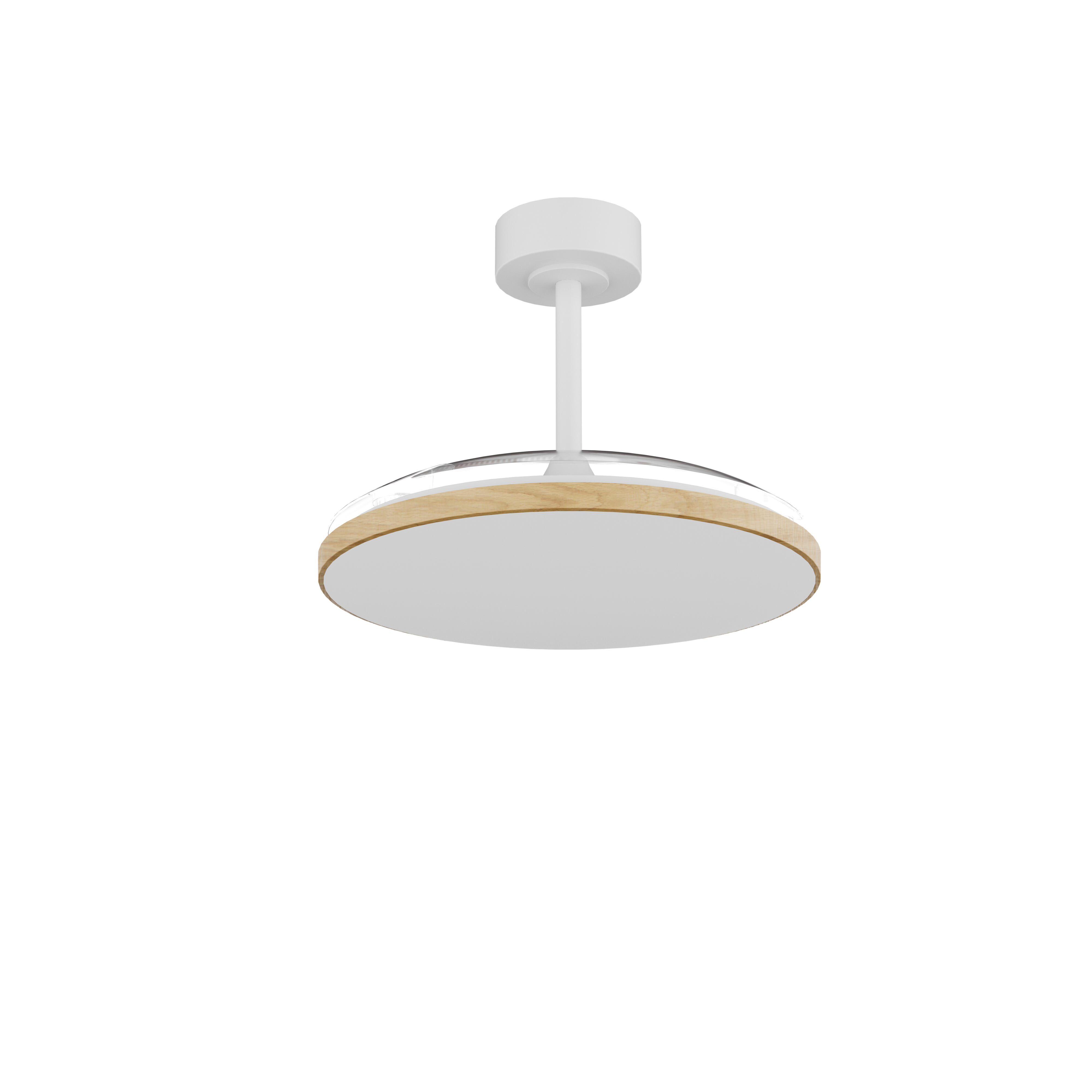 Ventilador de techo con luz silencioso DC 30W con mando ø106 cm Slim MANTRA marrón luz CCT 3 aspas retráctiles tipo lámpara | 3 velocidades| modo verano/invierno| recomendado de 13 a 20m² - 2