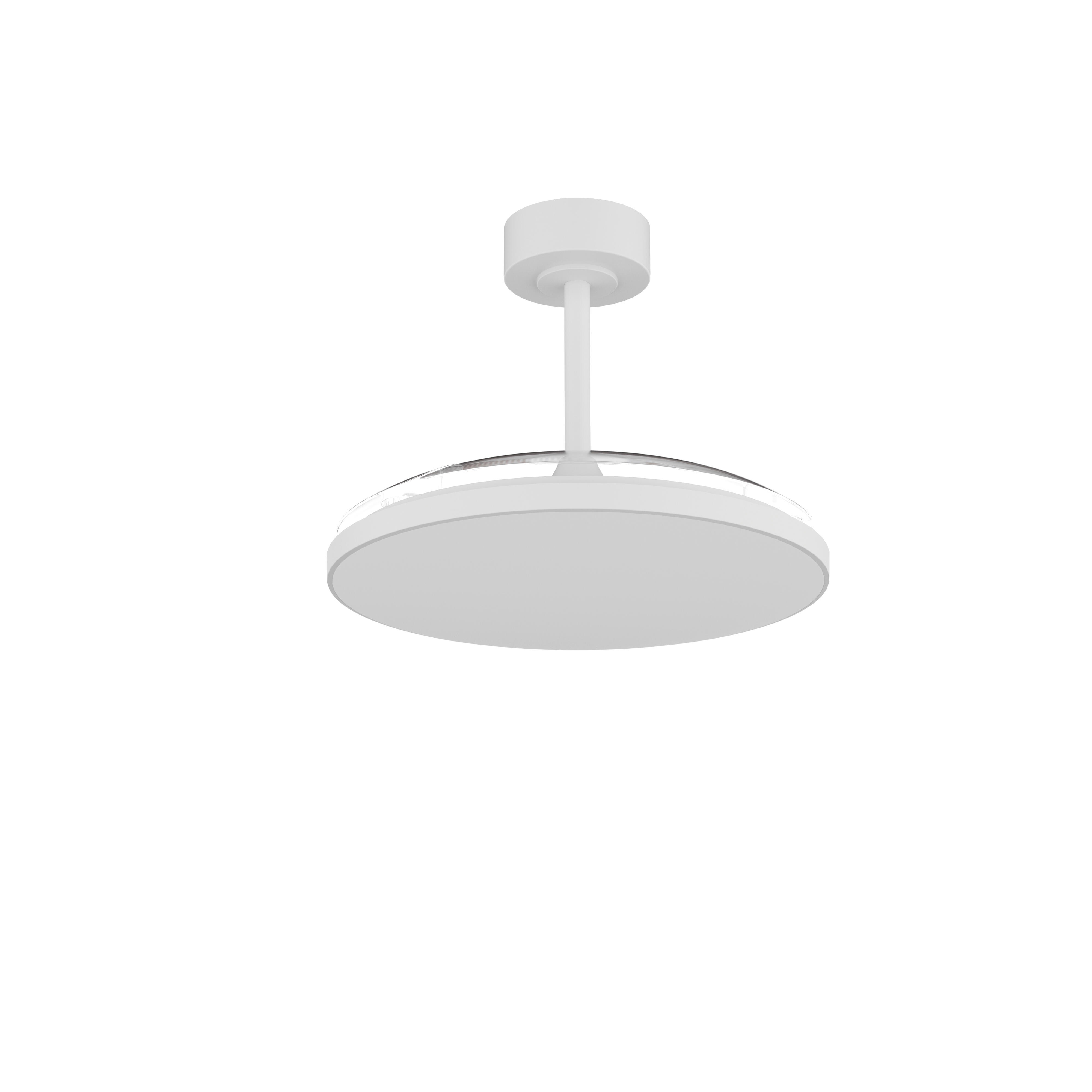 Ventilador de techo con luz silencioso DC 30W con mando ø106 cm Slim MANTRA blanco luz CCT 3 aspas retráctiles tipo lámpara| 3 velocidades| modo verano/invierno| recomendado de 13 a 20m² - 2