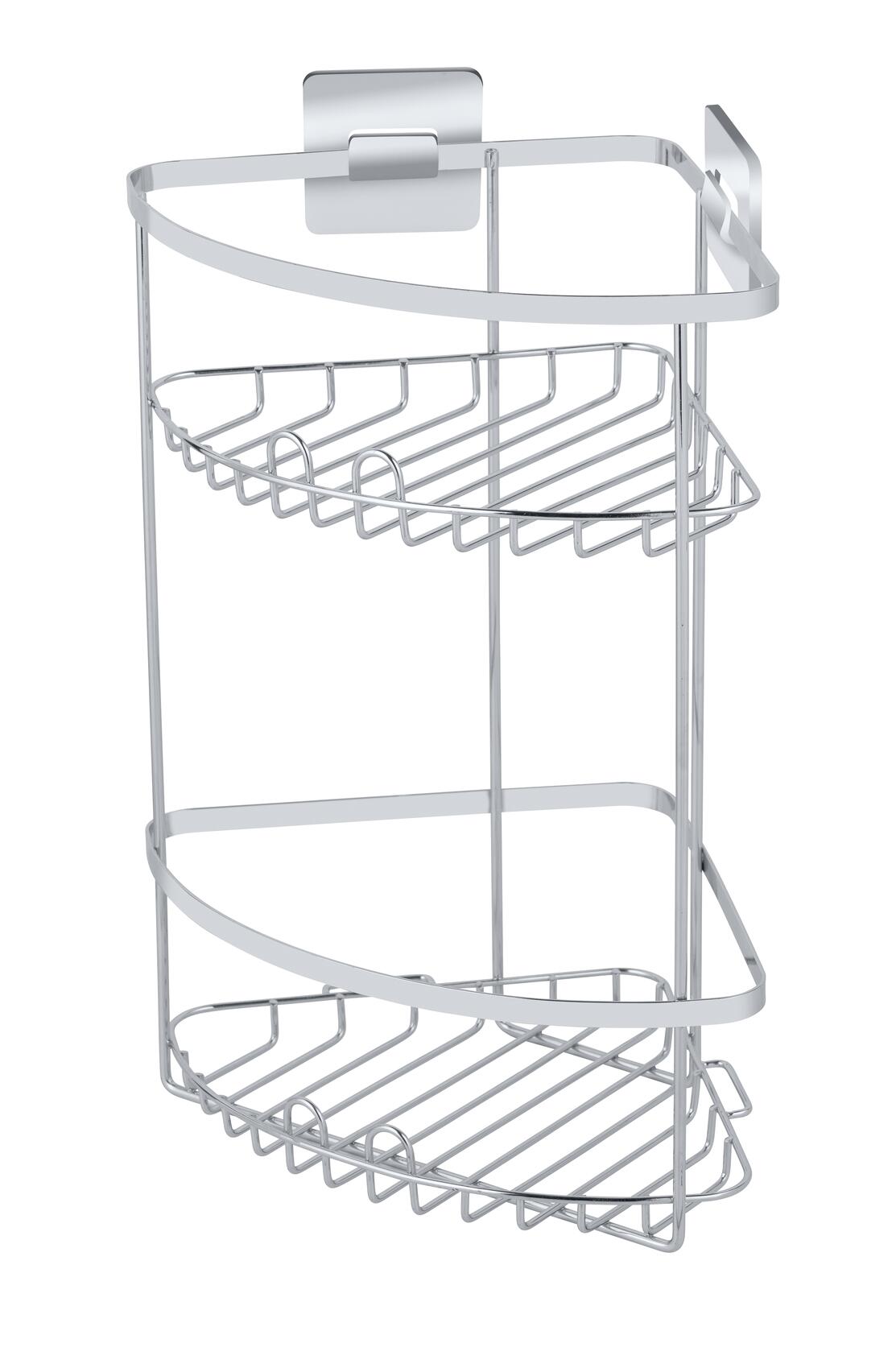 Organizador de ducha rinconera turboloc cromo 20x35x20 cm