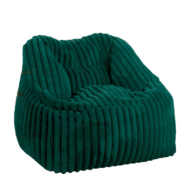 Fauteuil effet velours, Marco vert L.70 x l.60 cm