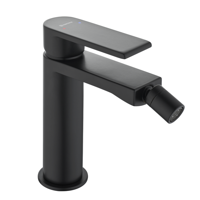 Rubinetto per bidet getto laminare cristallino Cinta SENSEA nero verniciato a polvere opaco