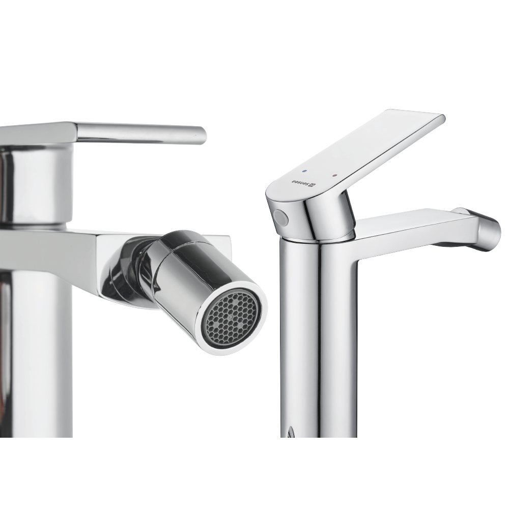 Grifo monomando de bidé SENSEA Cinta cromo brillo. Latón - 4