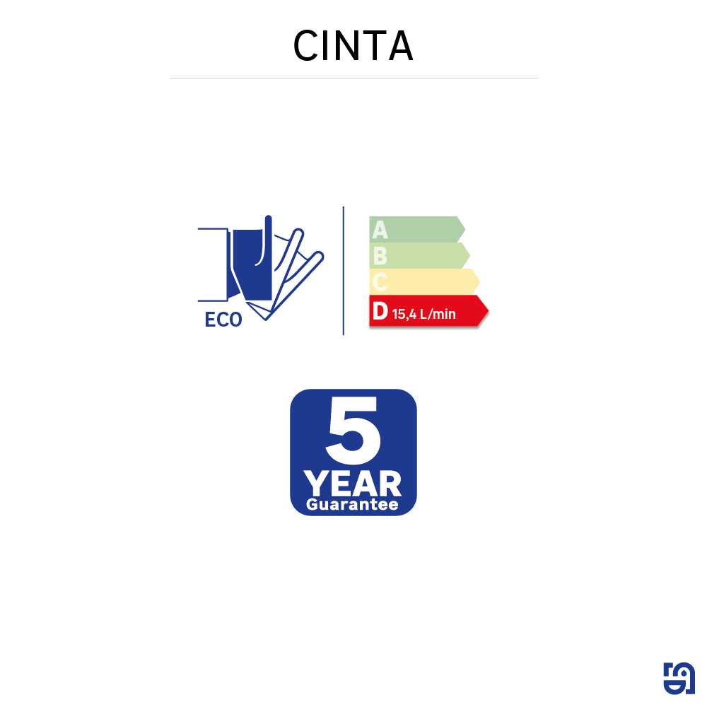 Grifo de ducha monomando SENSEA Cinta cromo brillo  - 9