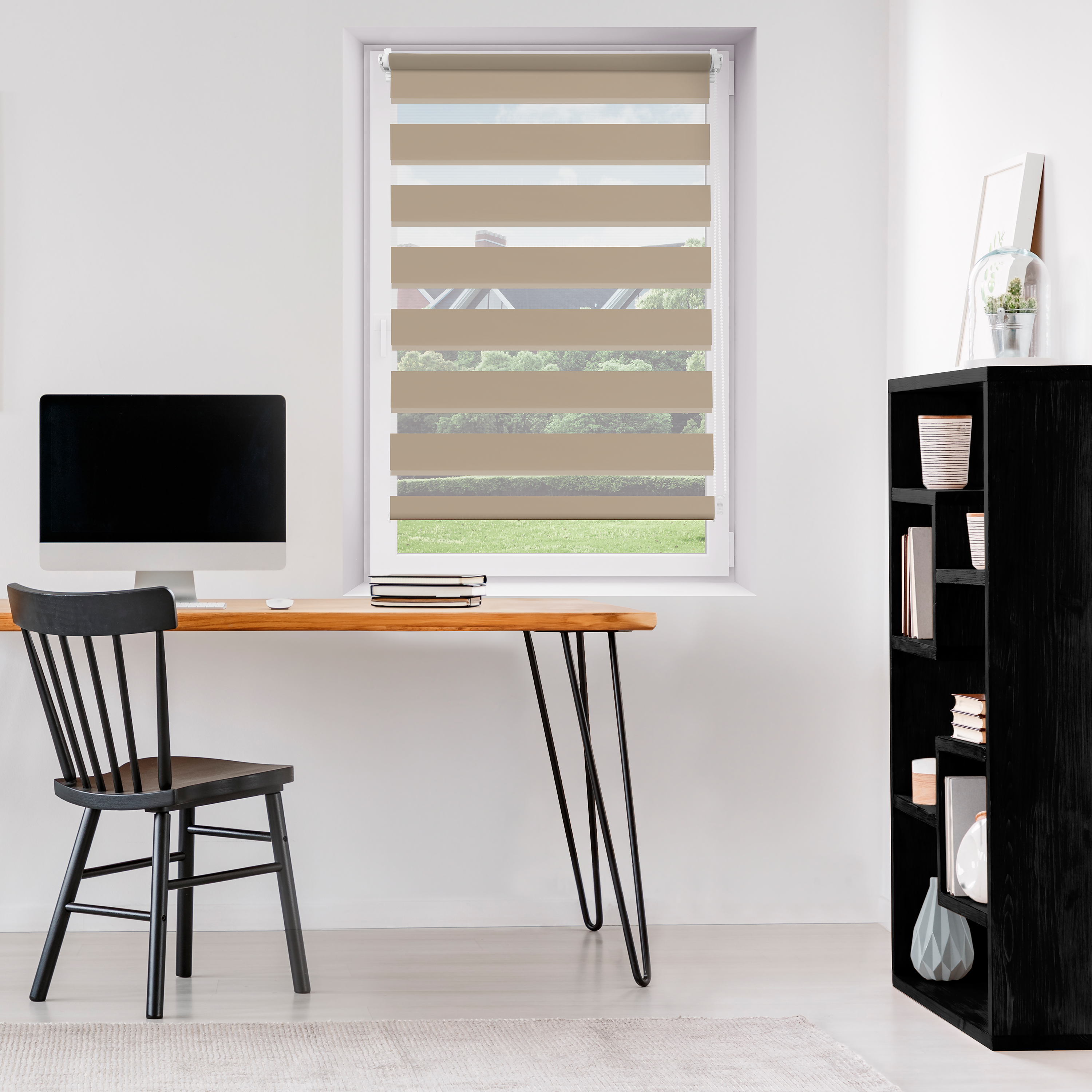 Roleta dzień noc Juno 91 x 140 cm brązowa - 3