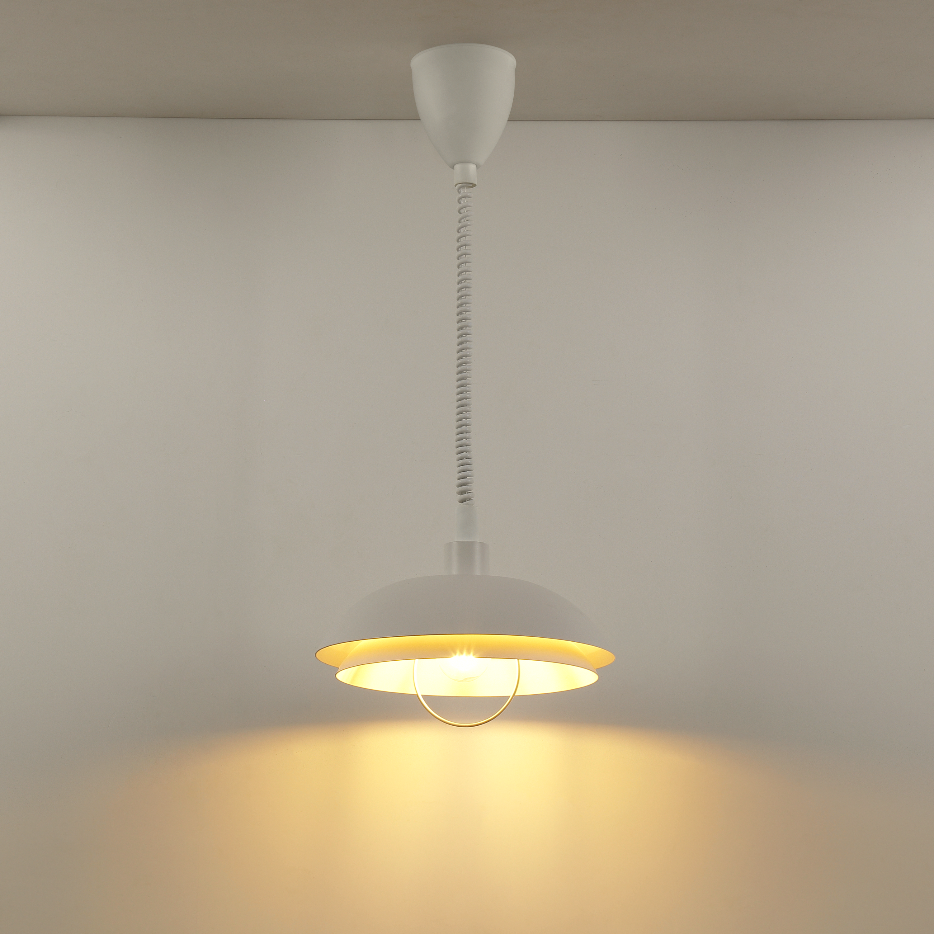 Lampa wisząca Ysalis biała E27 Inspire