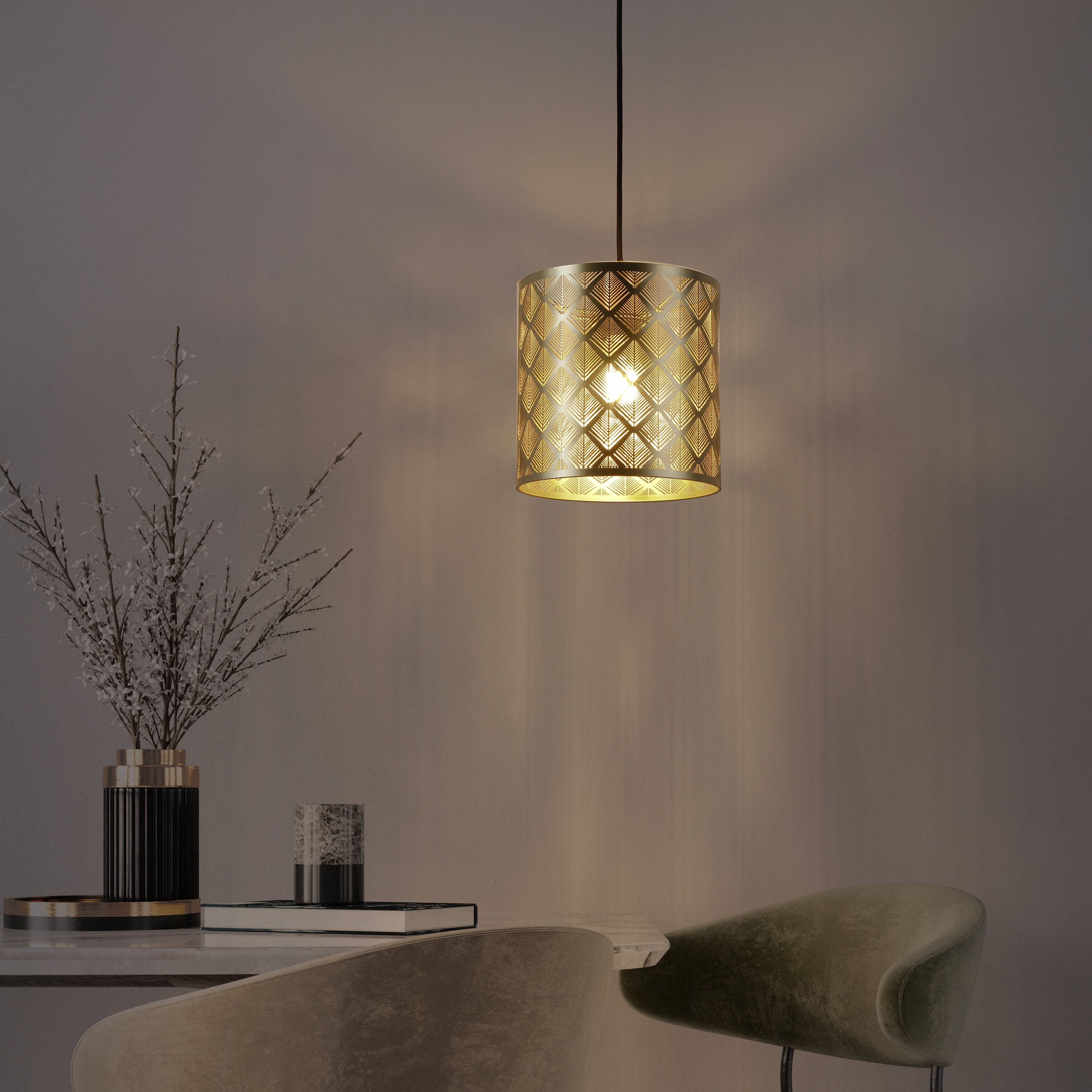 Lampa wisząca Galati złota E27 Inspire - 6