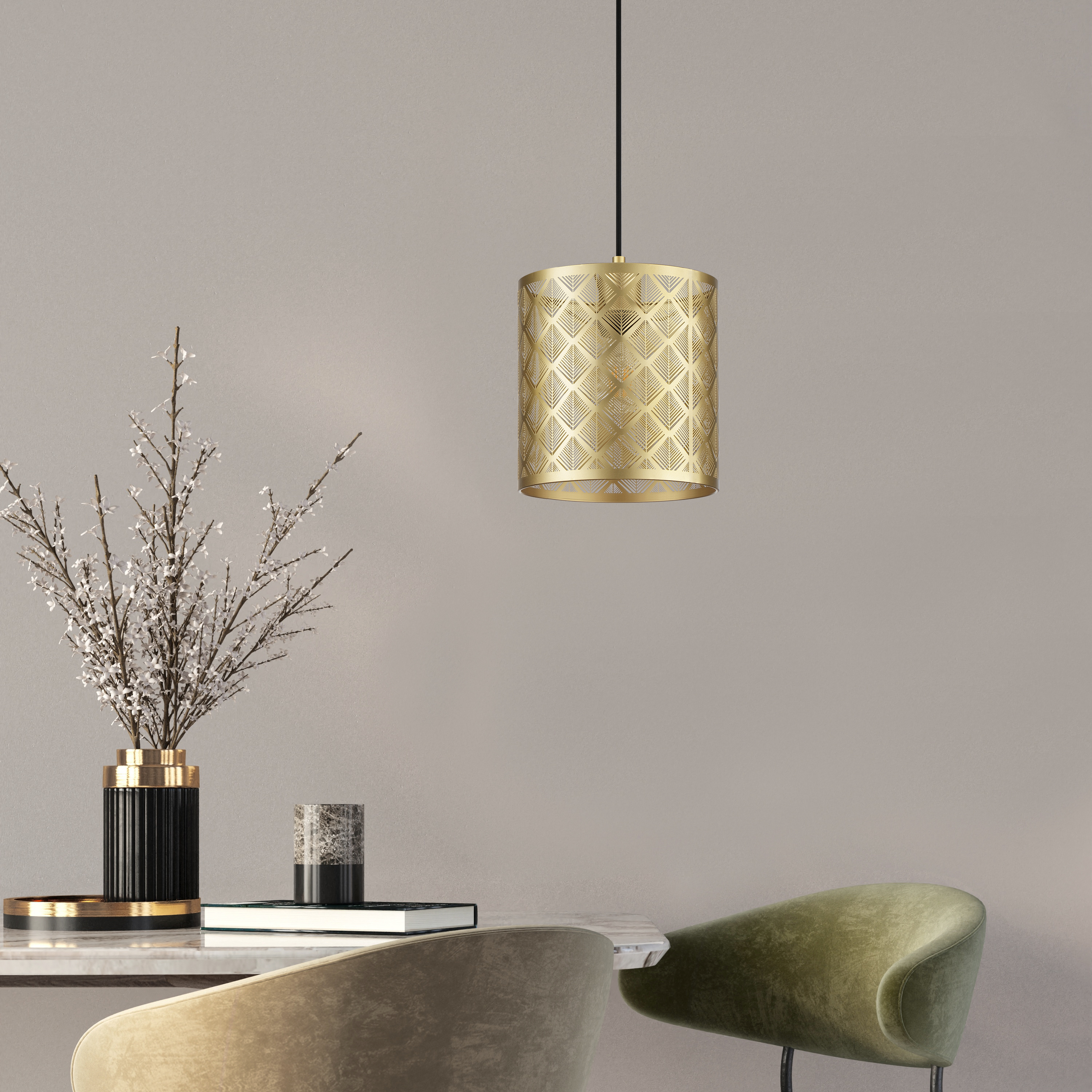 Lampa wisząca Galati złota E27 Inspire - 5