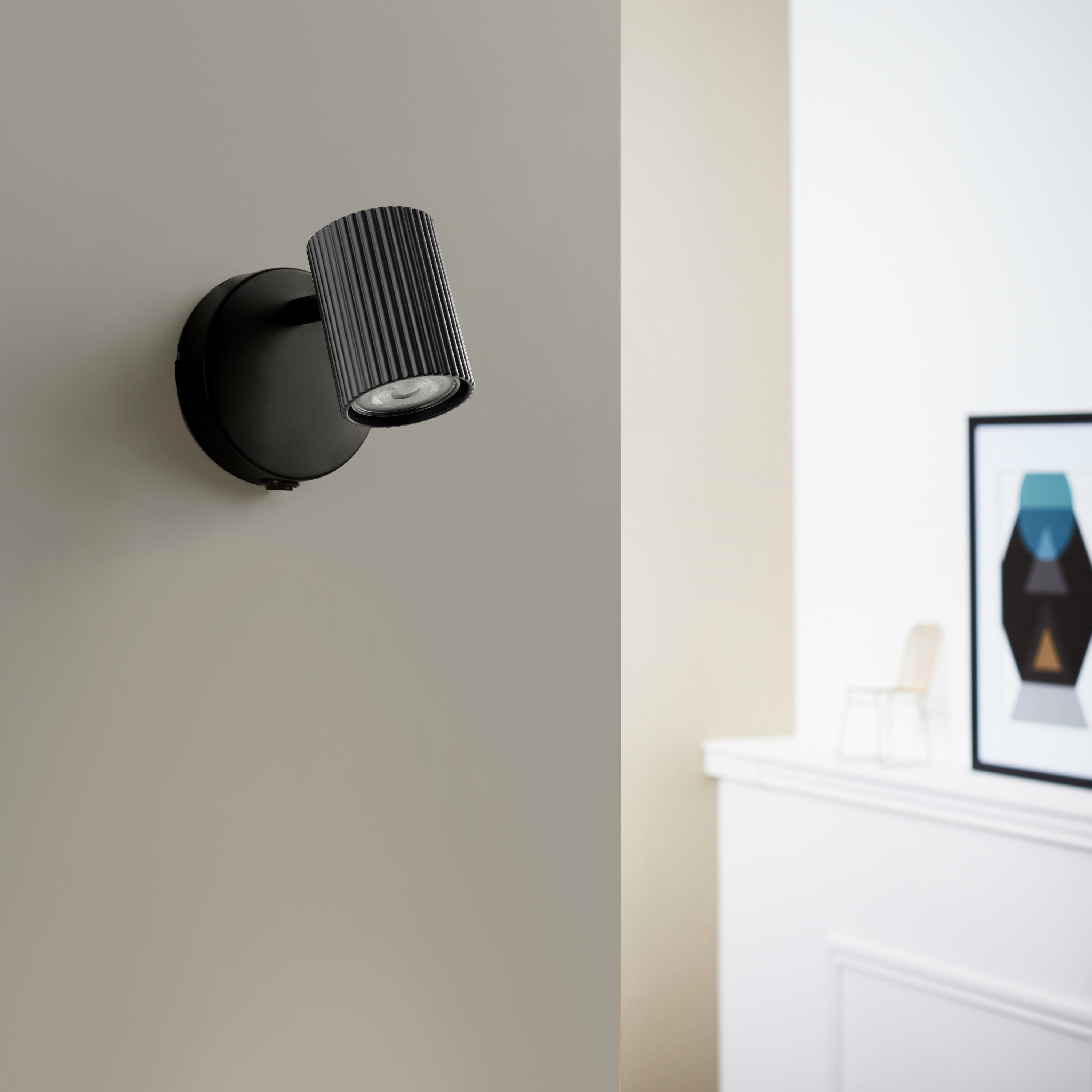 Projetor sem fonte de luz GU10 d6 10.5 cm preto Inspire Fabio - 14