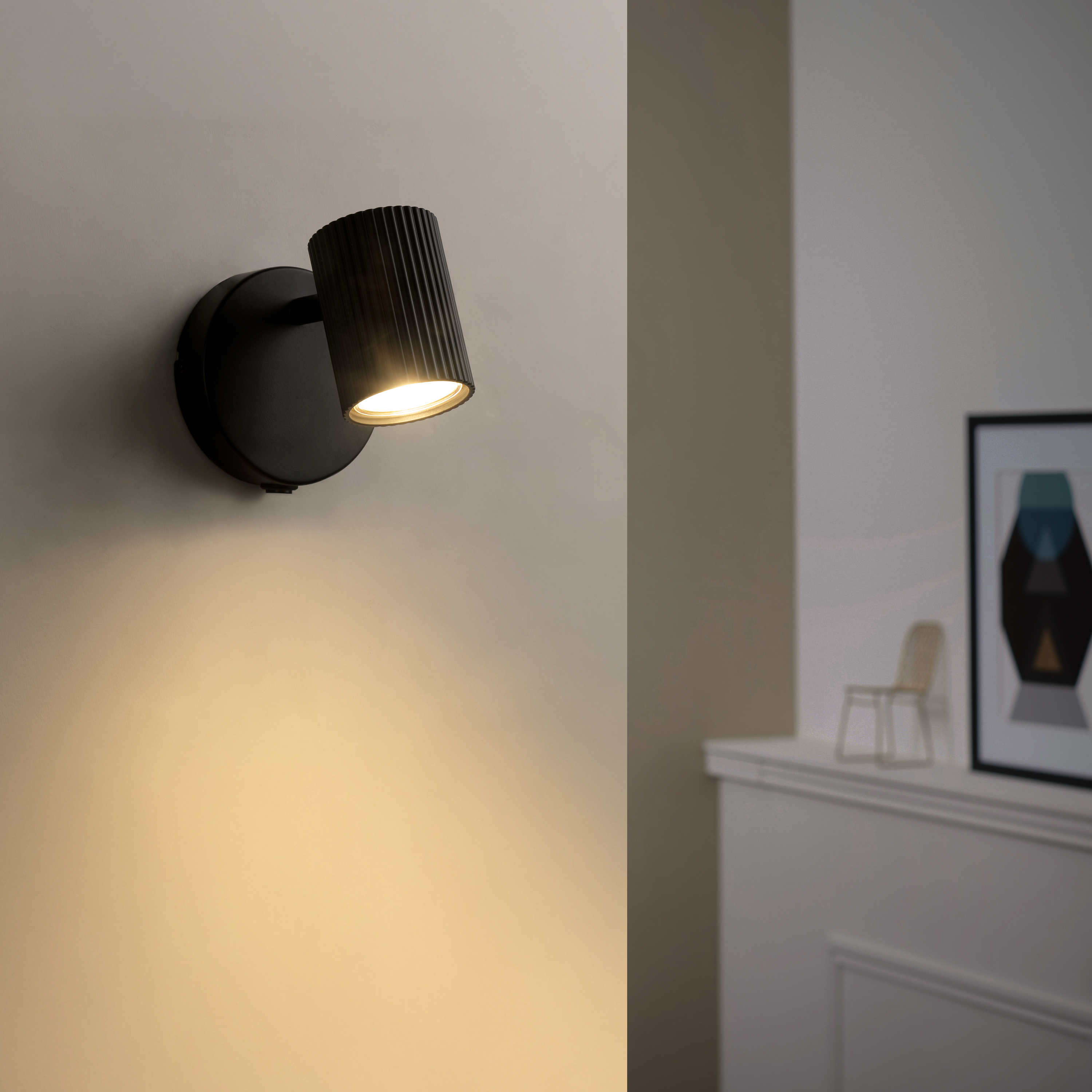 Projetor sem fonte de luz GU10 d6 10.5 cm preto Inspire Fabio - 13