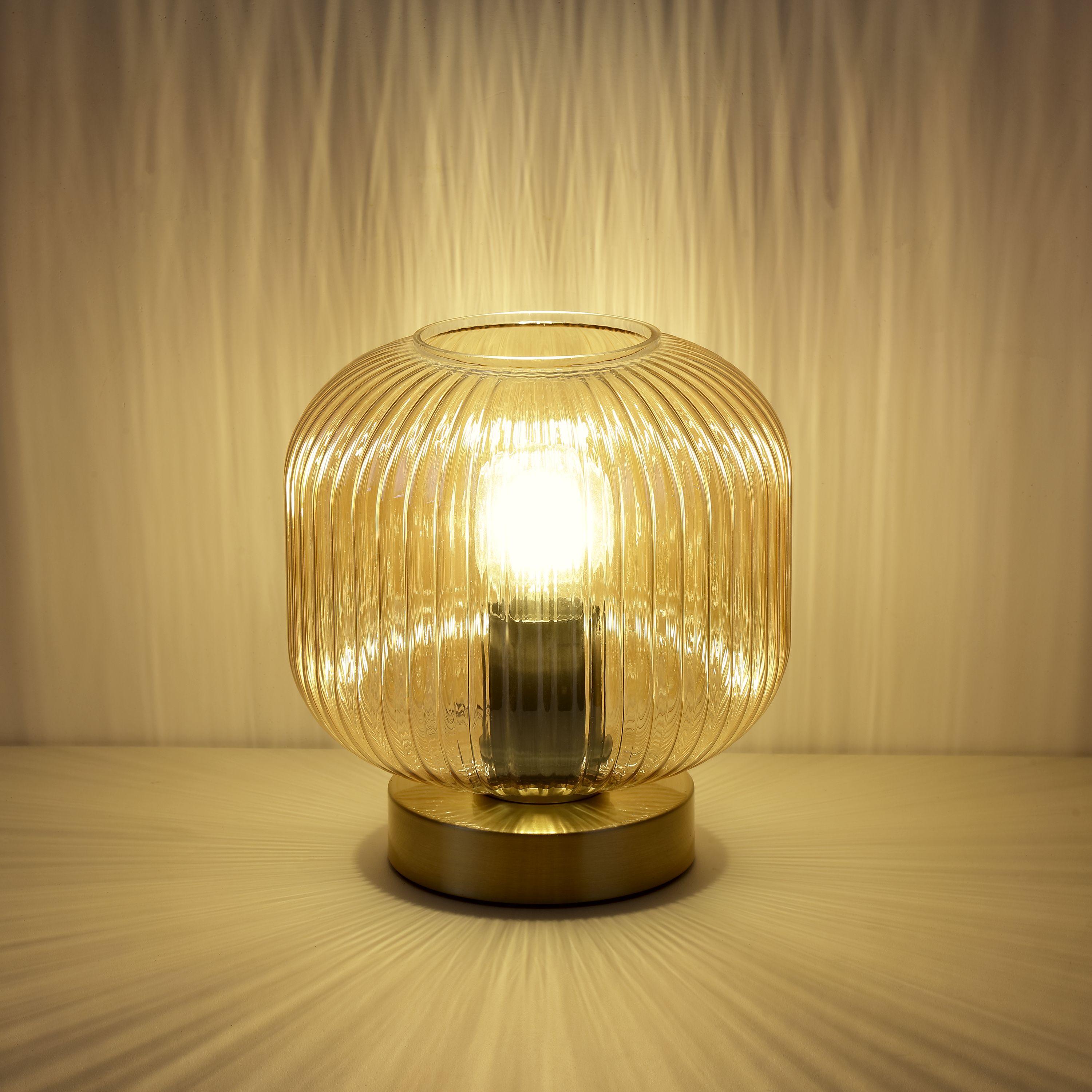 Lampa stołowa Dipsy bursztyn E27 Inspire