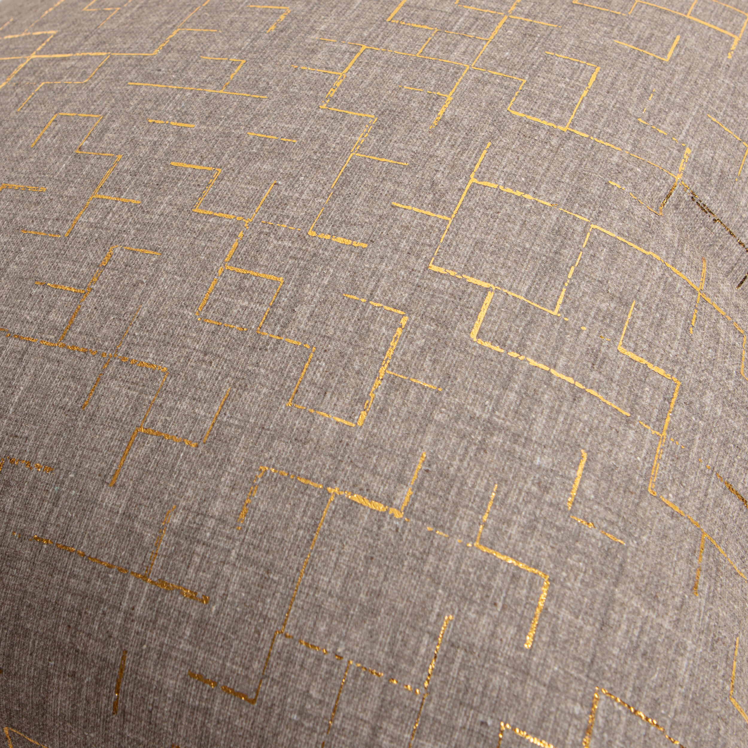 Almofada decorativa Danji 40x40 cm natural ouro - 3
