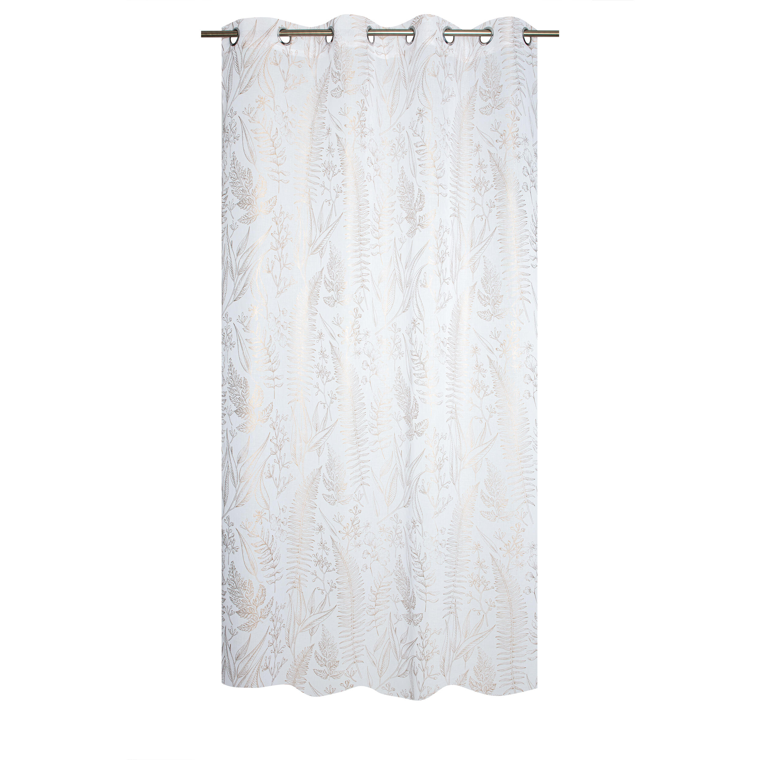 Tenda Fougyo bianco/oro, occhiello 140x280 cm - 3