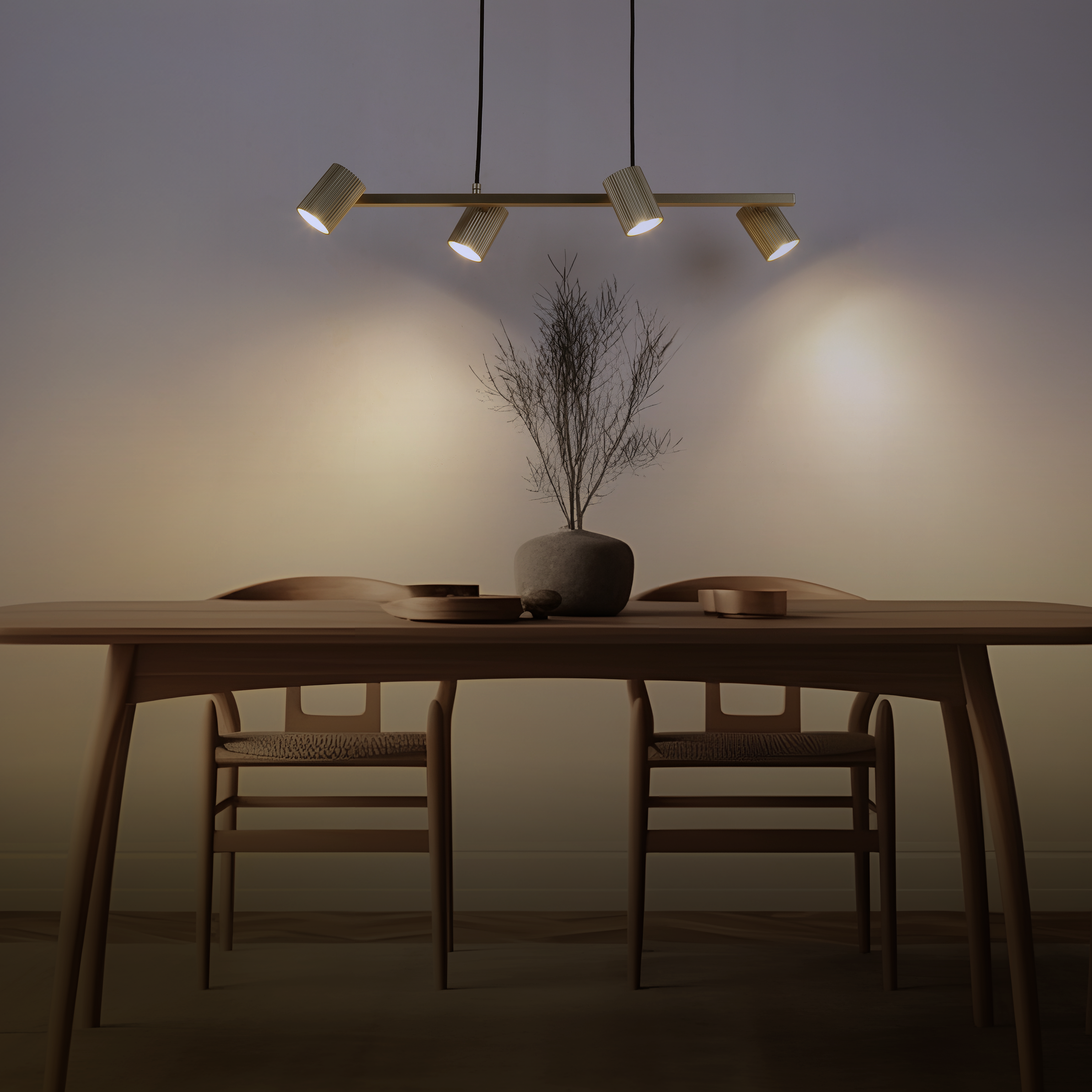 Lampa wisząca Fabio złota 4 x GU10 Inspire - 10