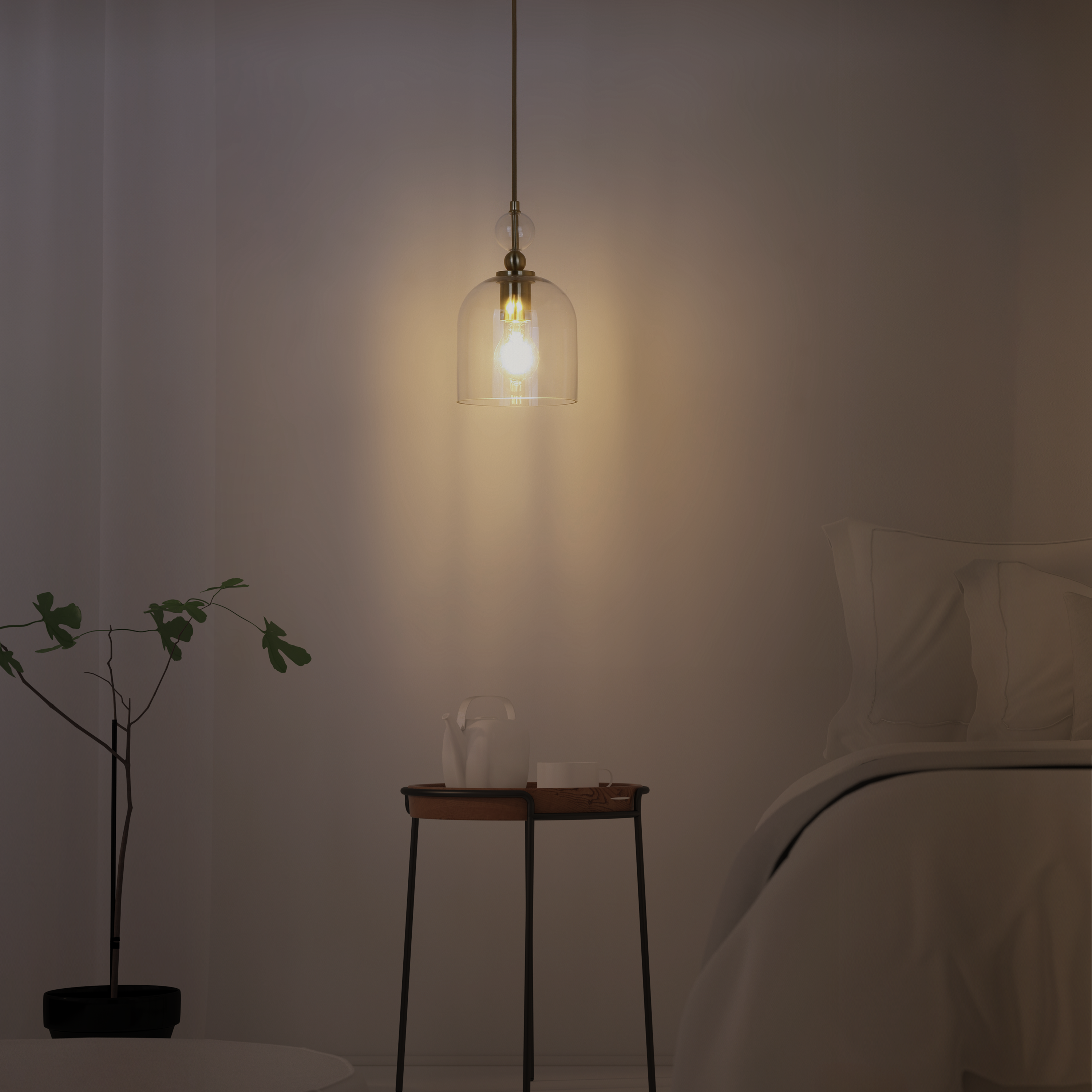 Lampa wisząca Lipsia złota E27 Inspire - 7