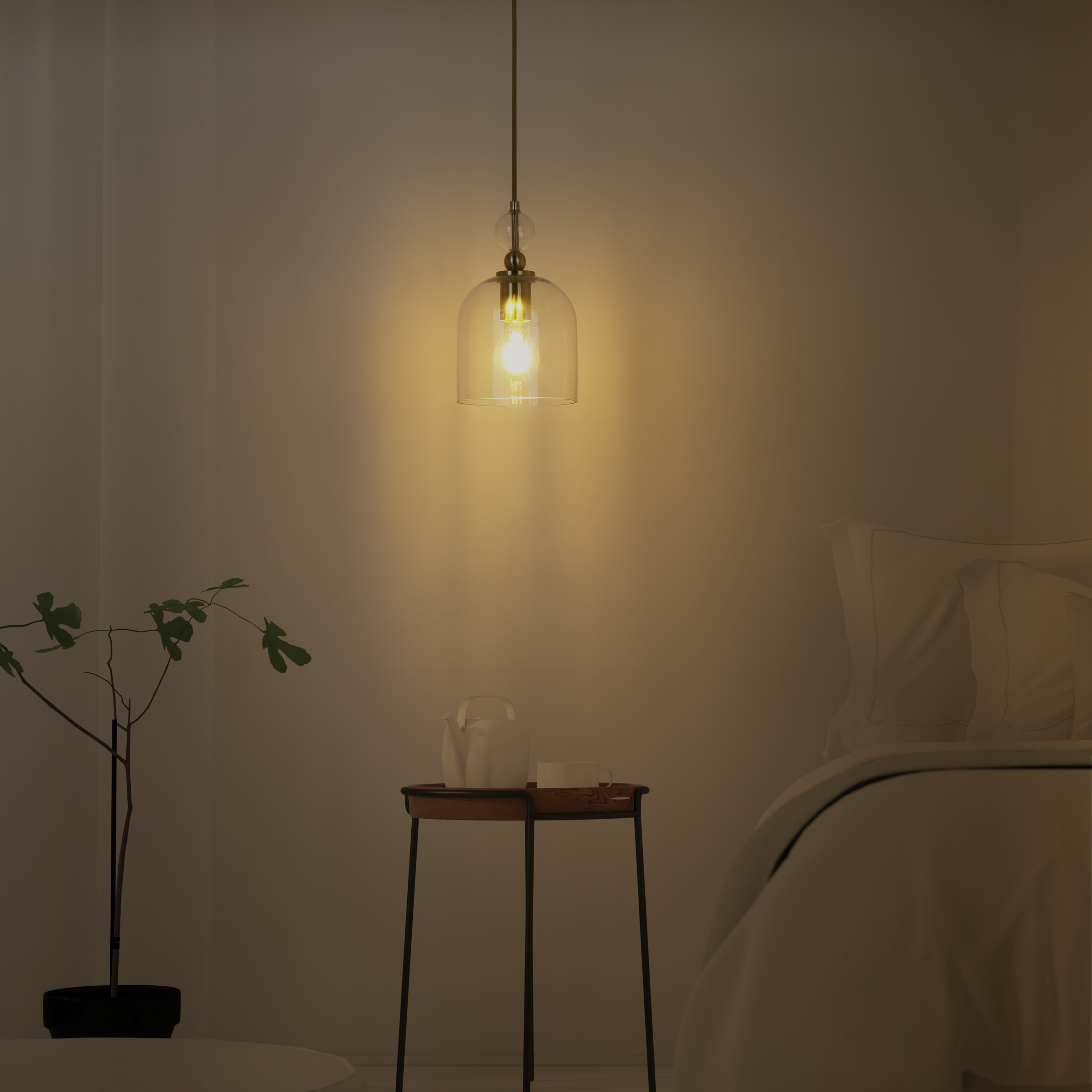 Lampa wisząca Lipsia złota E27 Inspire - 6