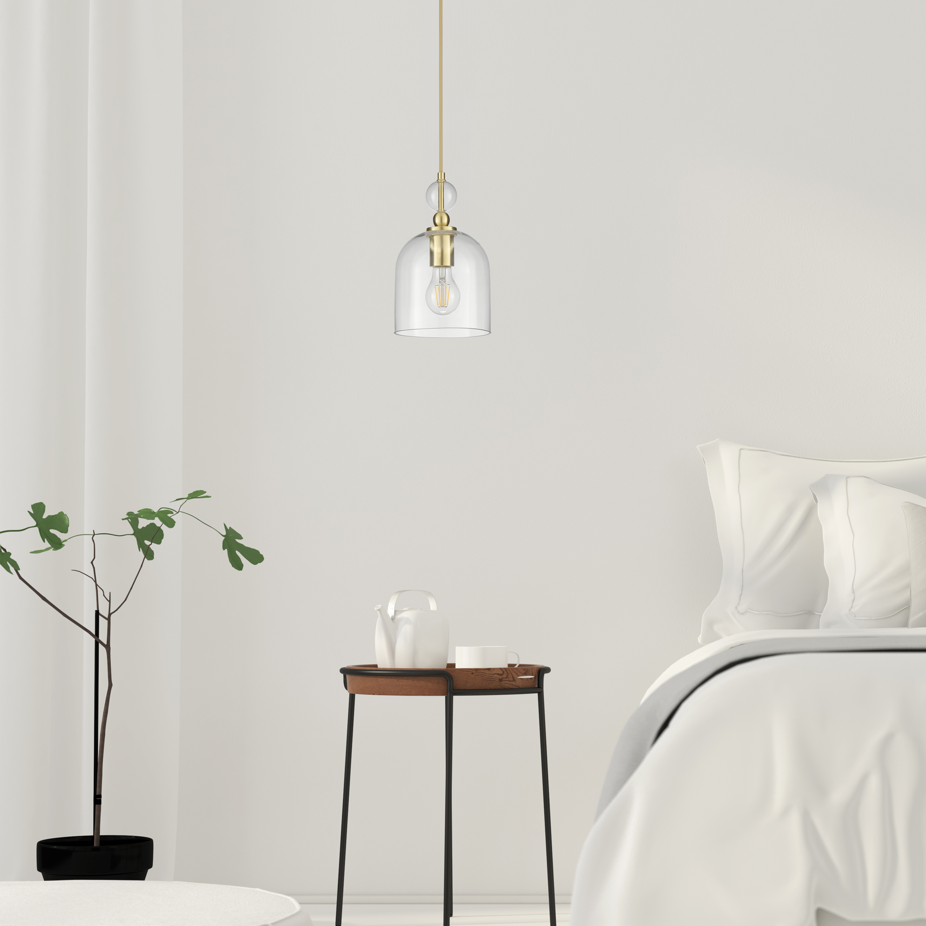 Lampa wisząca Lipsia złota E27 Inspire - 5