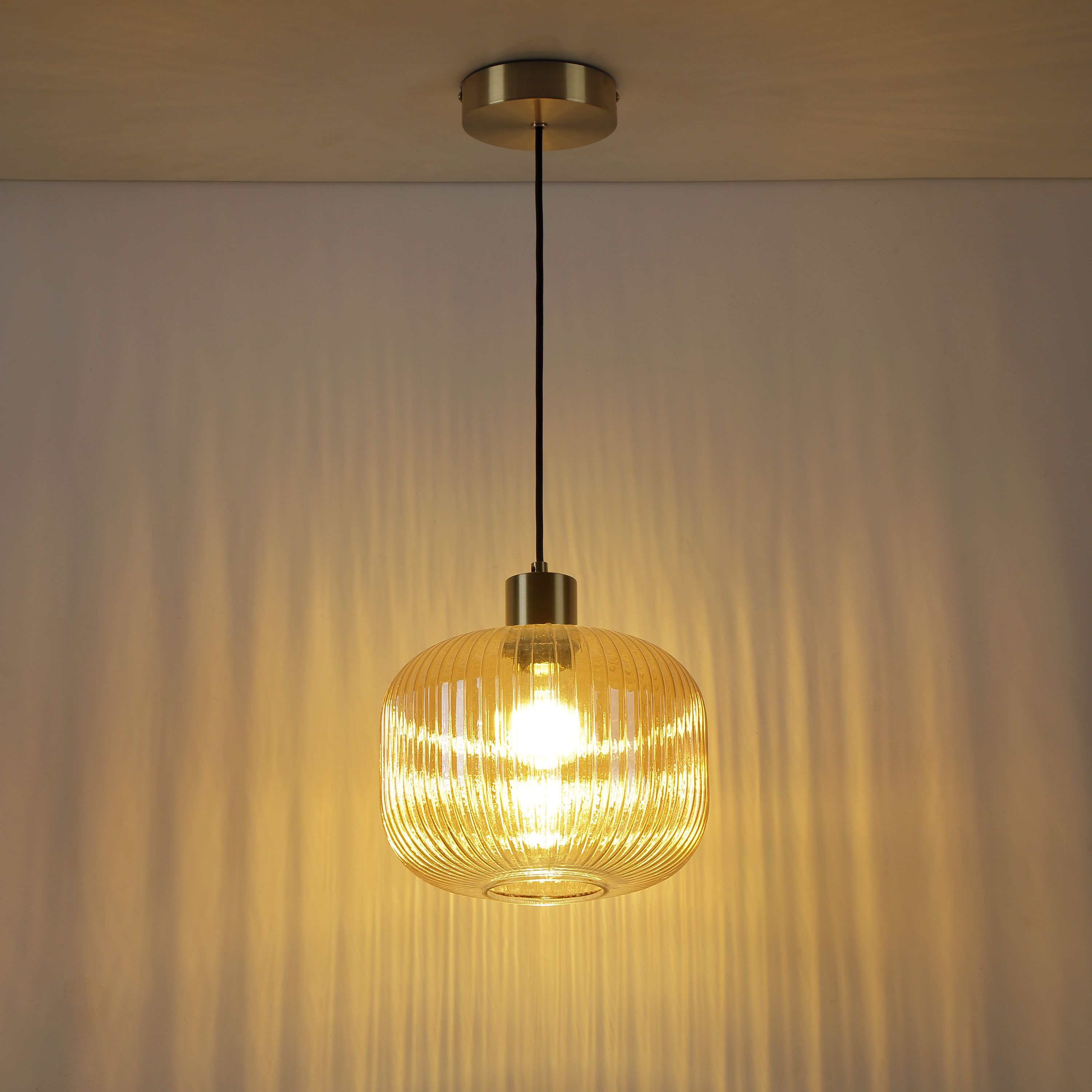 Lampa wisząca Dipsy bursztyn E27 25 cm Inspire - 7