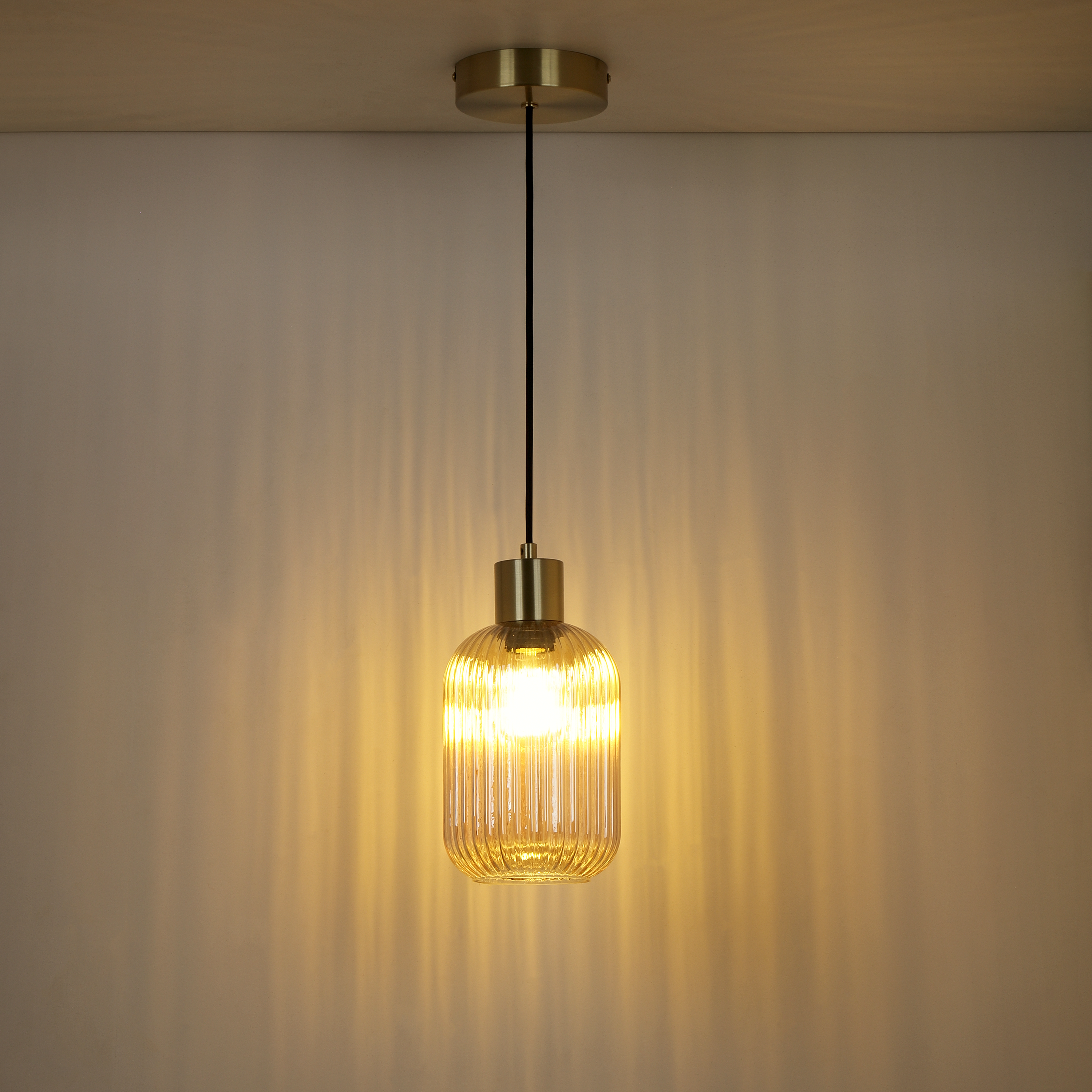 Lampa wisząca Dipsy bursztyn E27 14 cm Inspire - 8