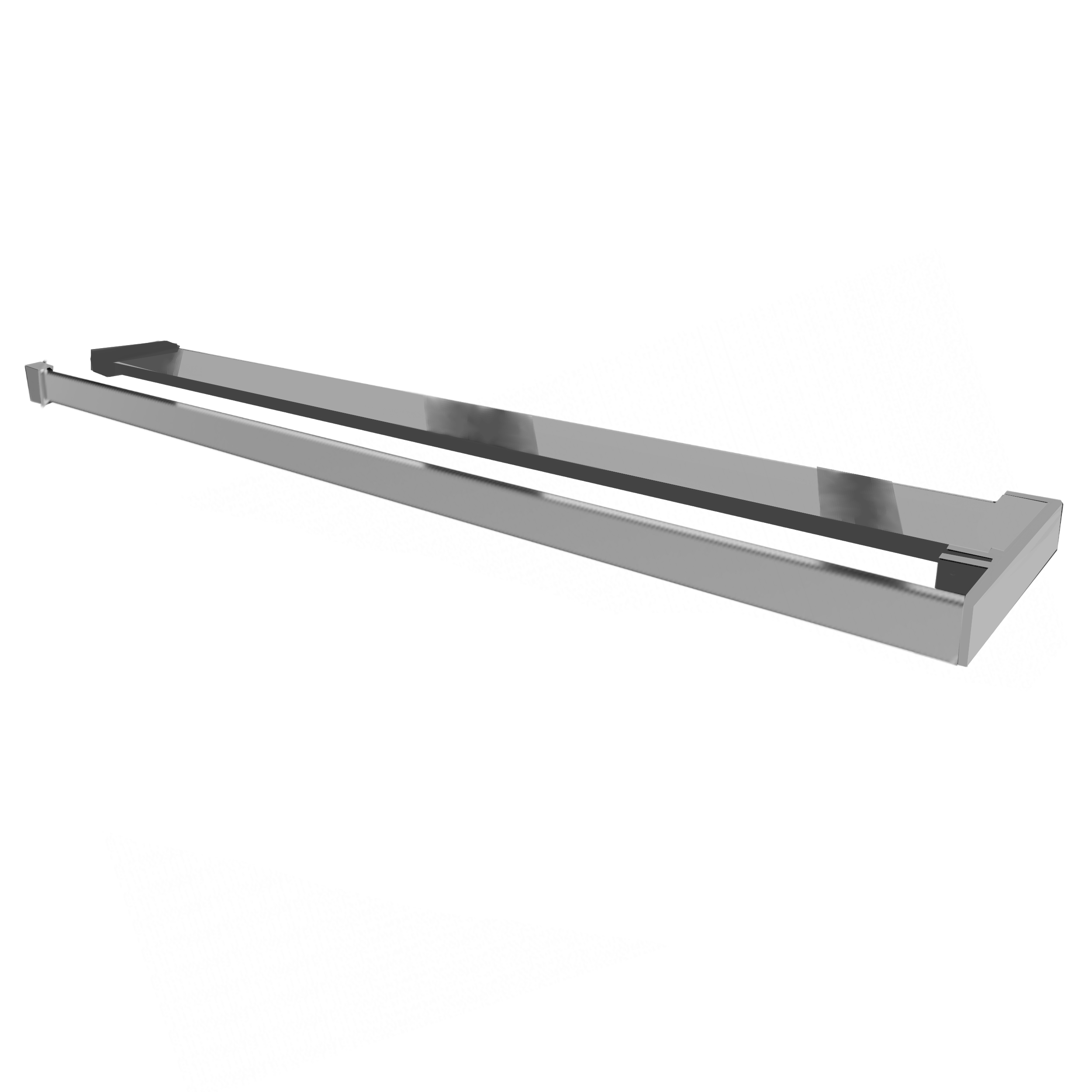 Półka do Walk-in z wieszakiem na ręczniki 100.5x15.5 cm BK90/3 chromowana