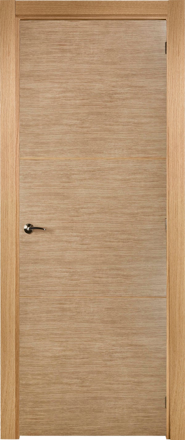 PUERTA ABATIBLE EN BLOCK MELAMINA ROBLE T 60,5CM CIEGA DERECHA