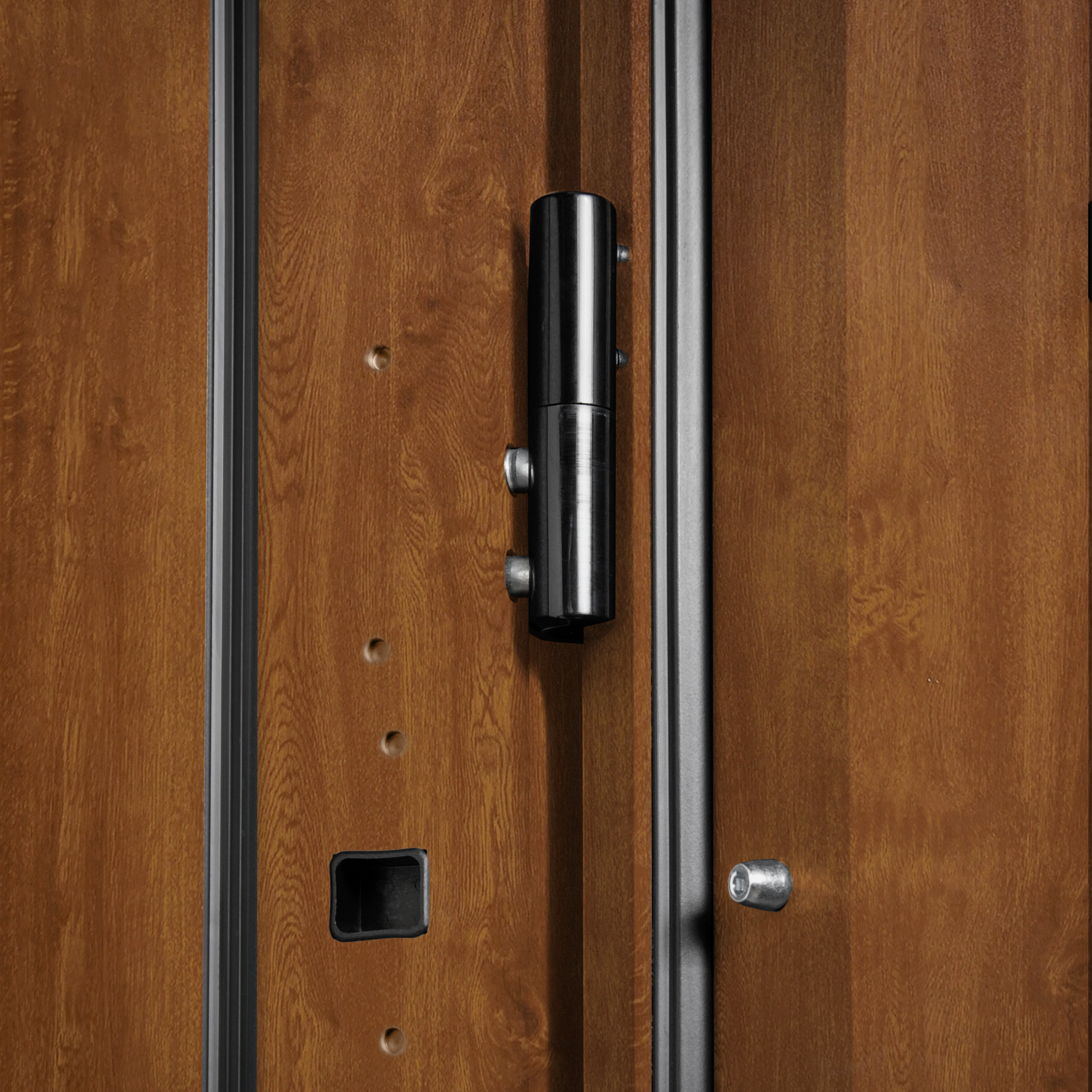 Drzwi stalowe zewnętrzne wejściowe 90 lewe Paryż 3 złoty dąb - 5
