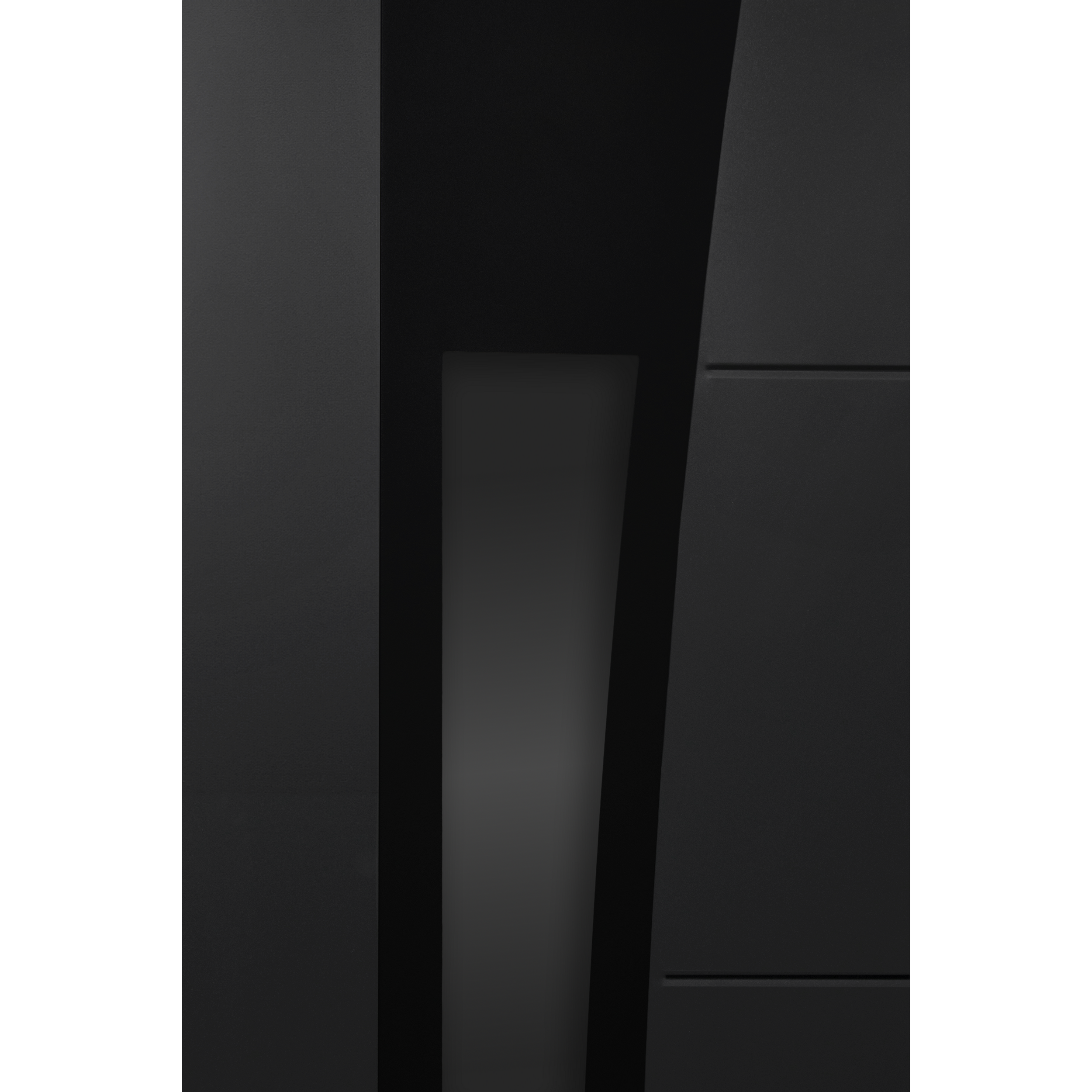 Drzwi zewnętrzne stalowe wejściowe Lyon Black antracytowe 90 prawe Pantor - 5