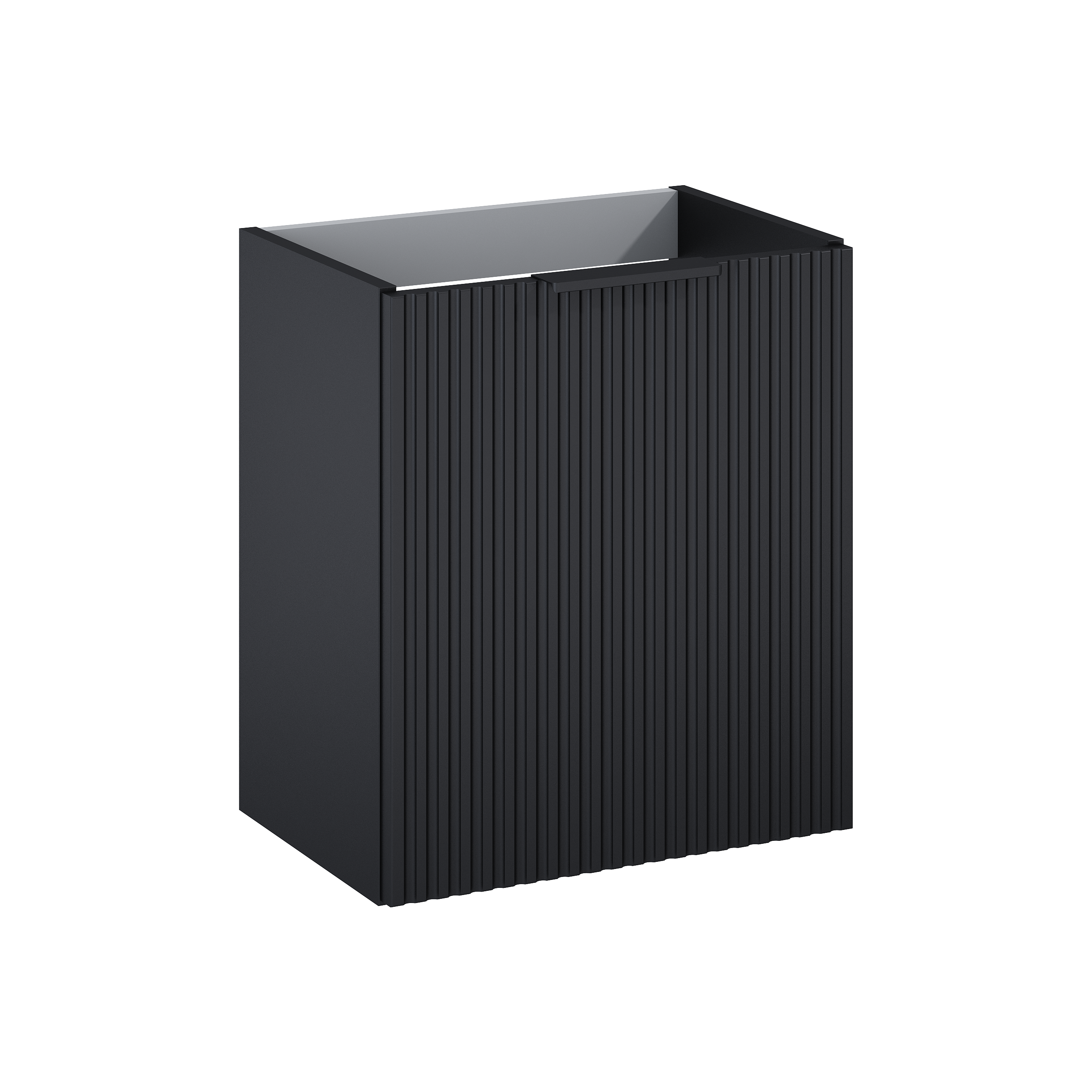 Szafka łazienkowa wisząca Nabel 43.8x.8x50 cm czarna Roca