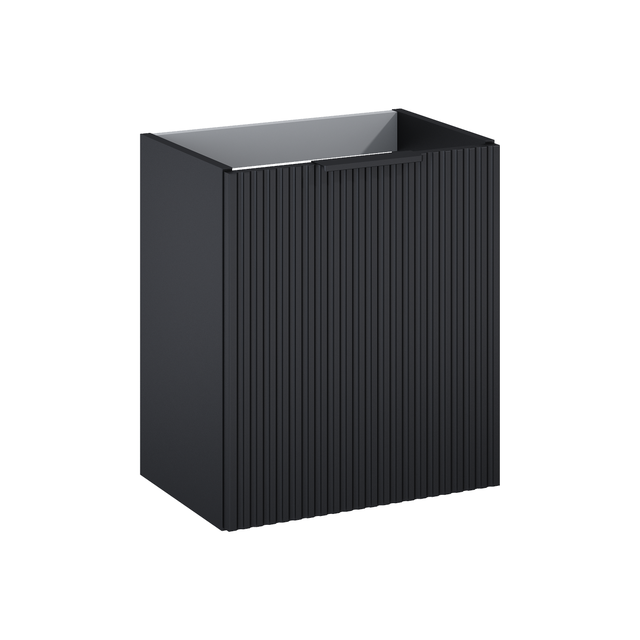 Szafka łazienkowa wisząca Nabel 43.8x.8x50 cm czarna Roca