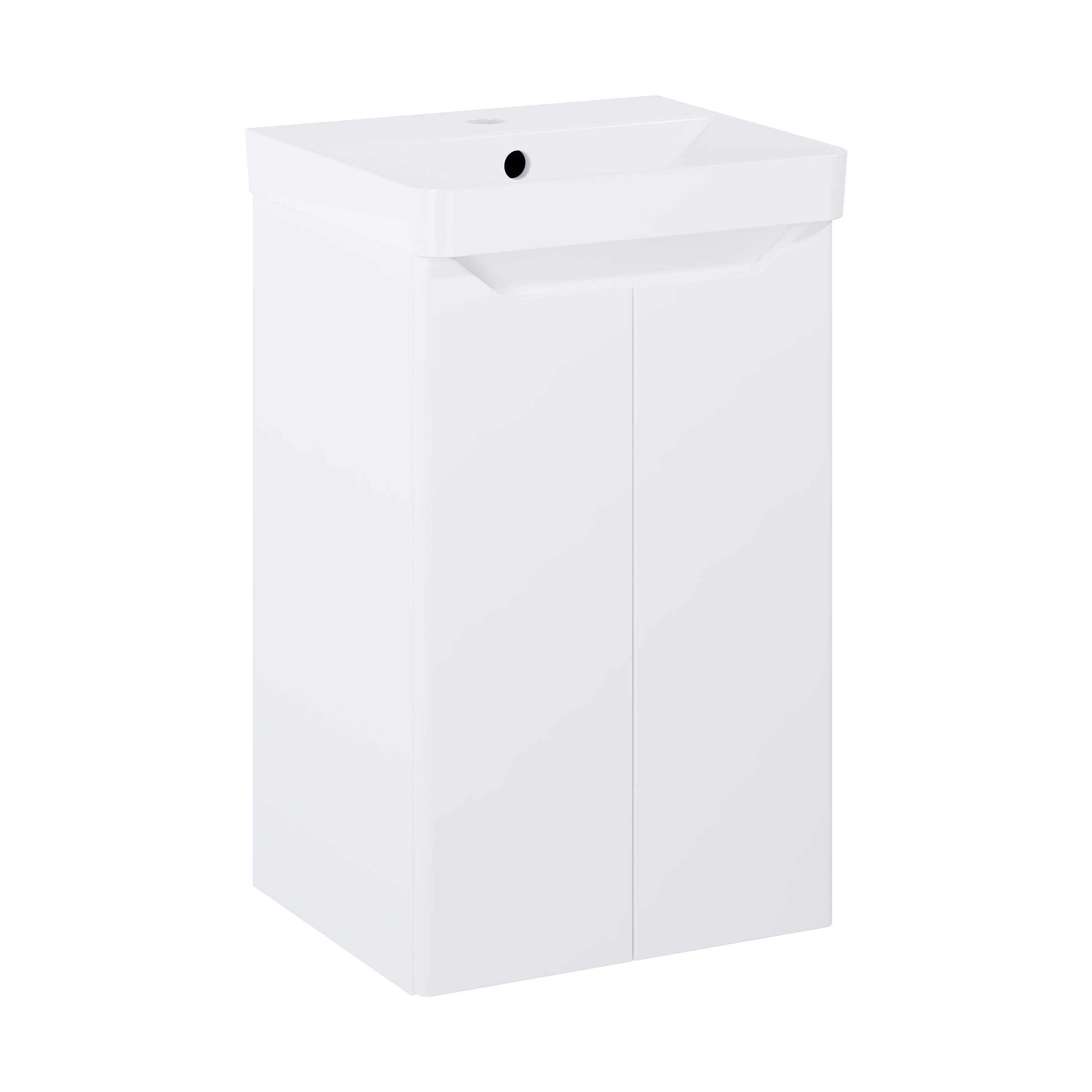 Zestaw szafka z umywalką 40.8x35.3 Moss biały mat