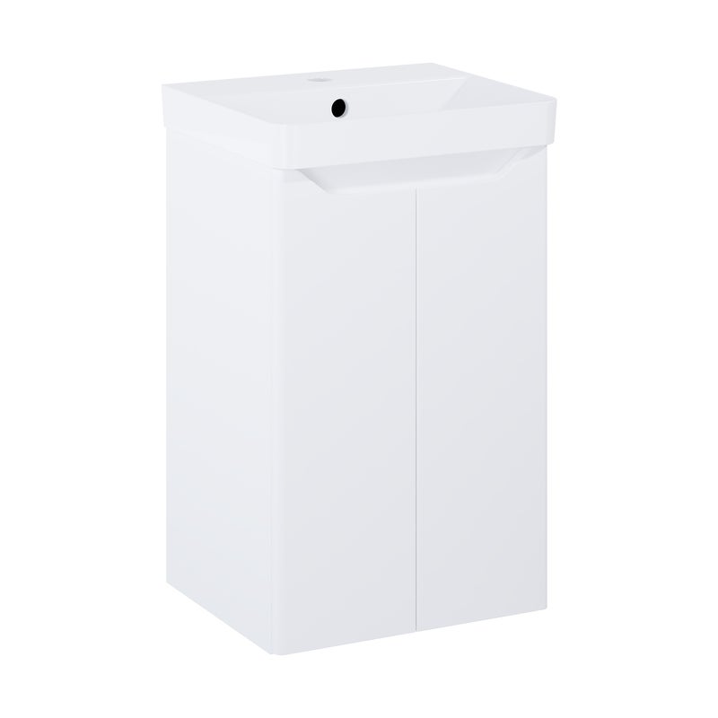 Zestaw szafka z umywalką 40.8x35.3 Moss biały mat