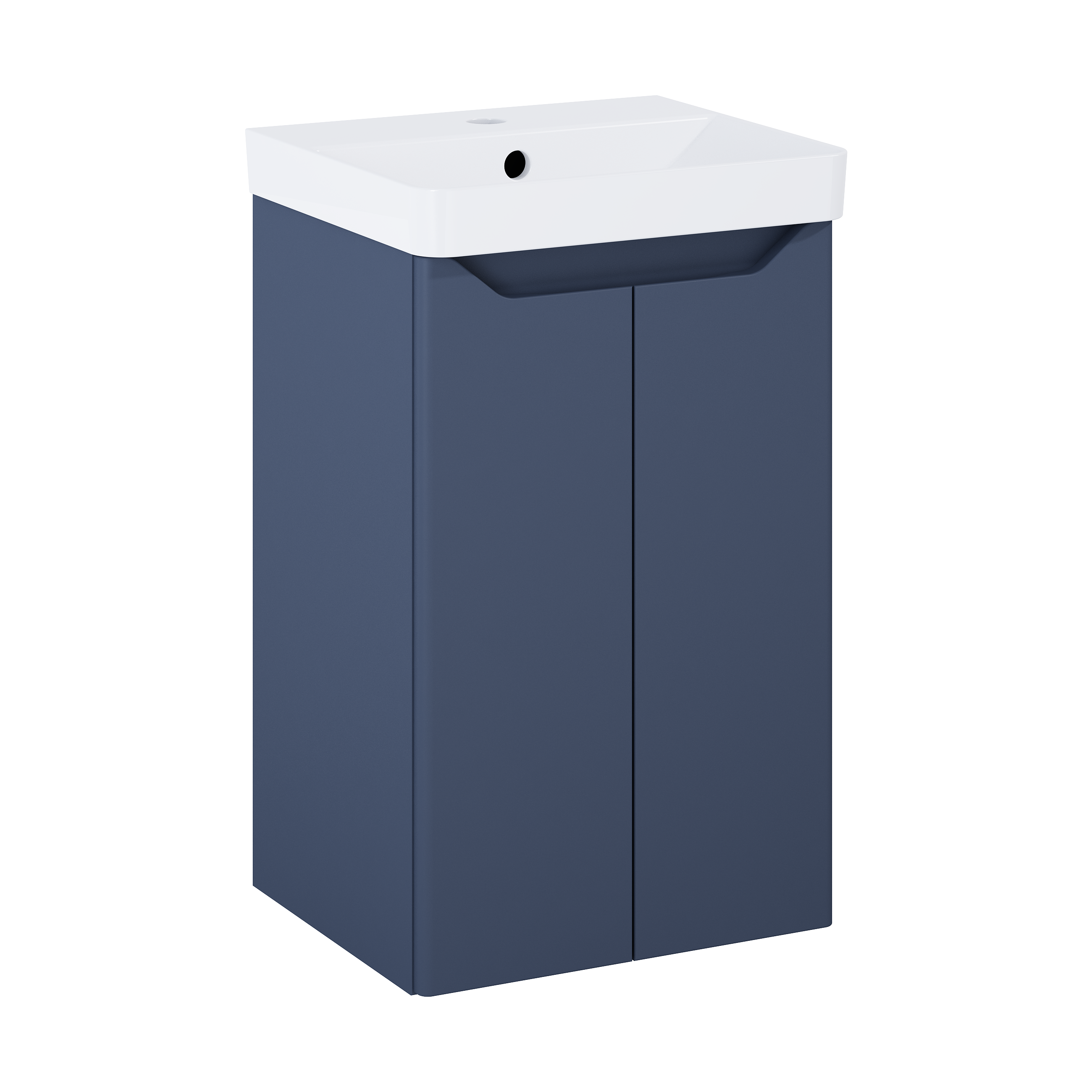 Zestaw szafka z umywalką 40.8x35.3 Moss niebieski mat