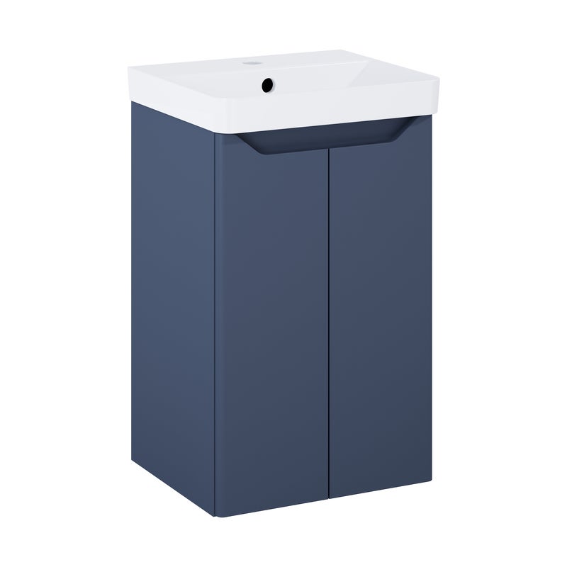 Zestaw szafka z umywalką 40.8x35.3 Moss niebieski mat