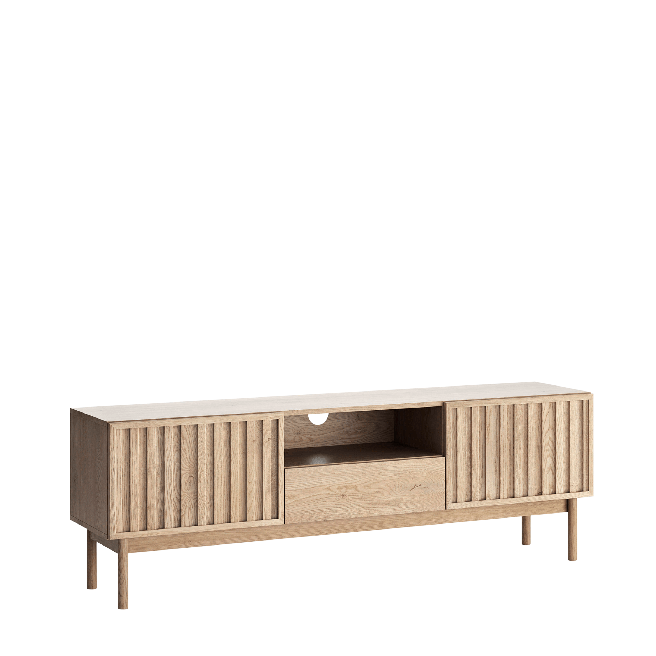 Szafka RTV Saori brązowa 159x37x53 cm