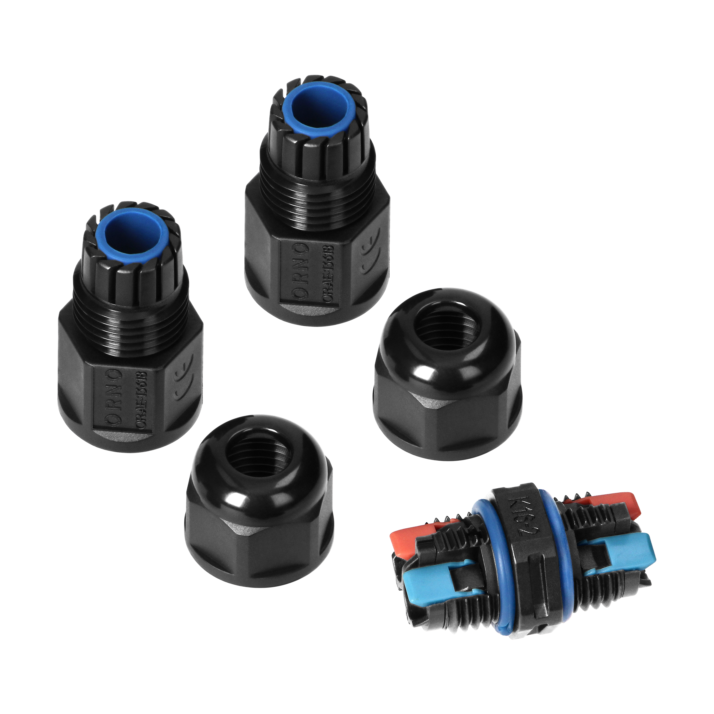 Konektor kablowy prosty IP68 2 x 1.5 mm²