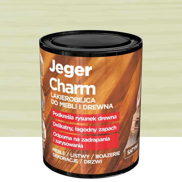 Lakierobejca do mebli i drewna Charm szałwia satyna 0.75 l Jeger