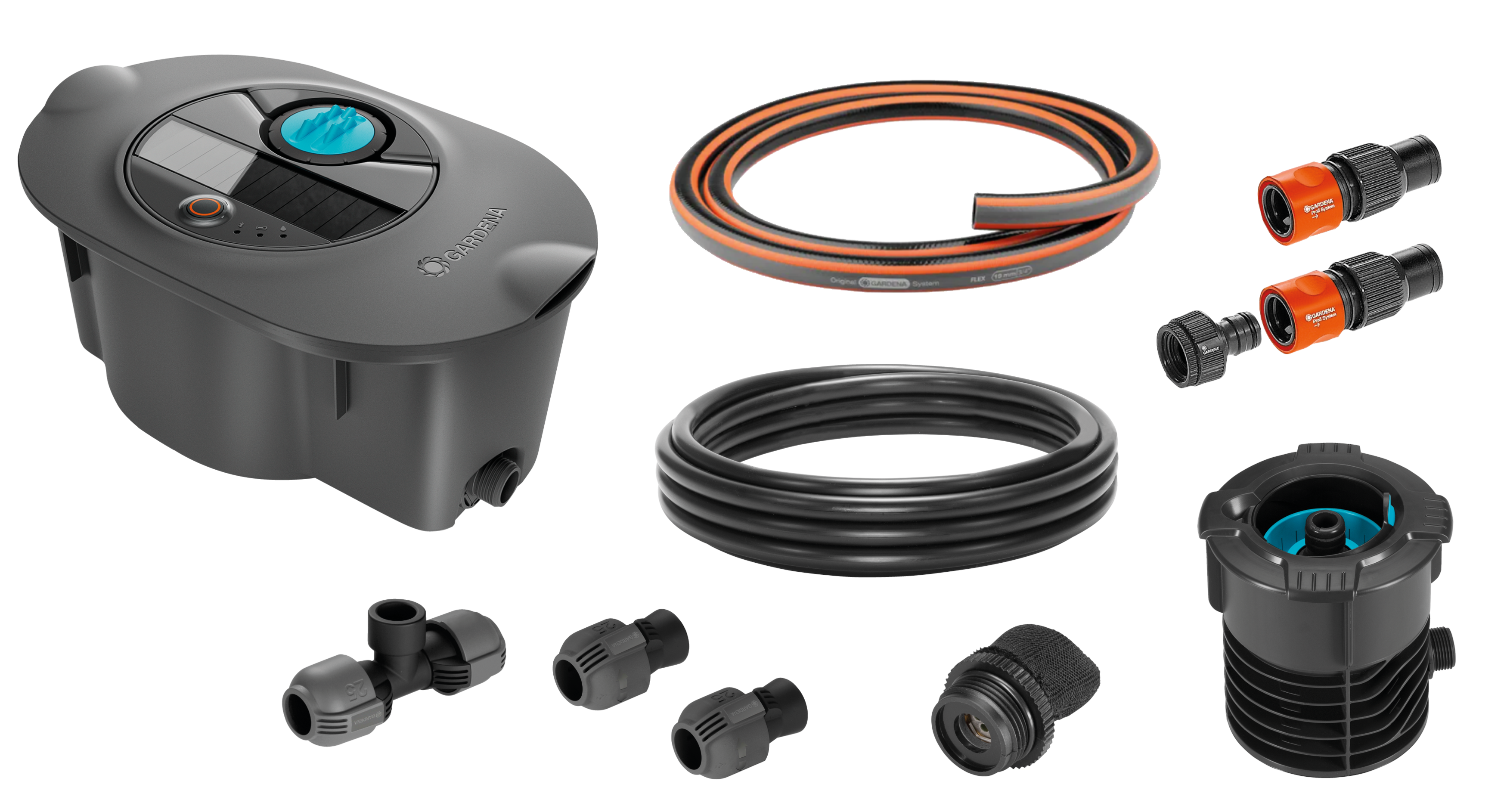 Zestaw do nawadniania sterownik głowica zawór panel słoneczny AquaPrecise 16010-20 Gardena