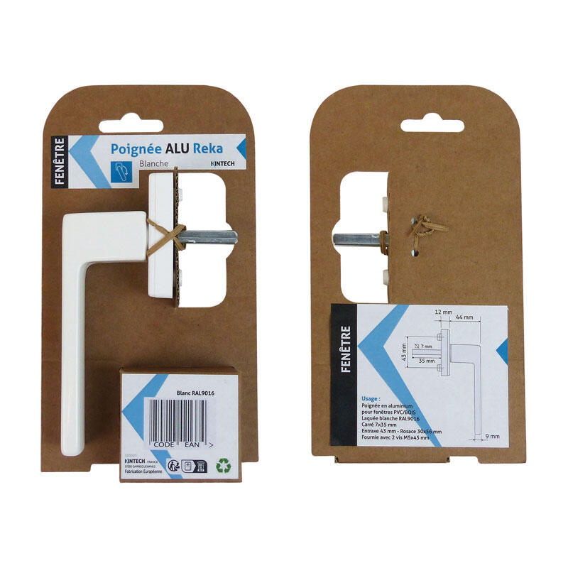 POIGNEE REKA BLANC RAL9016 C7X35MM - 7