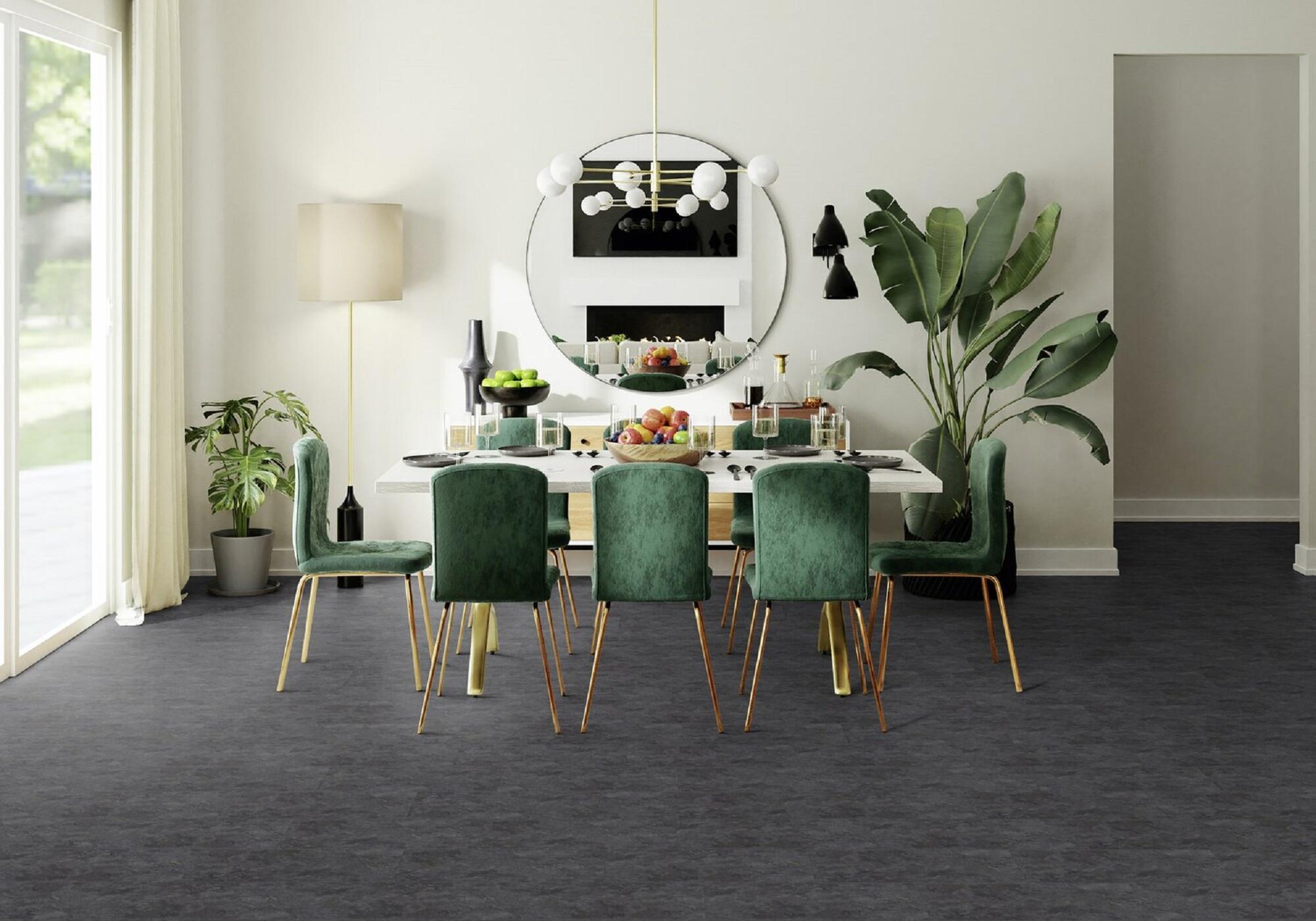Suelo vinílico autoad medio Classic V Style efecto piedra antracita GERFLOR - 4