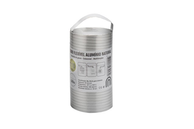 TUBO FLEXÍVEL ALUMÍNIO 110MMX3M