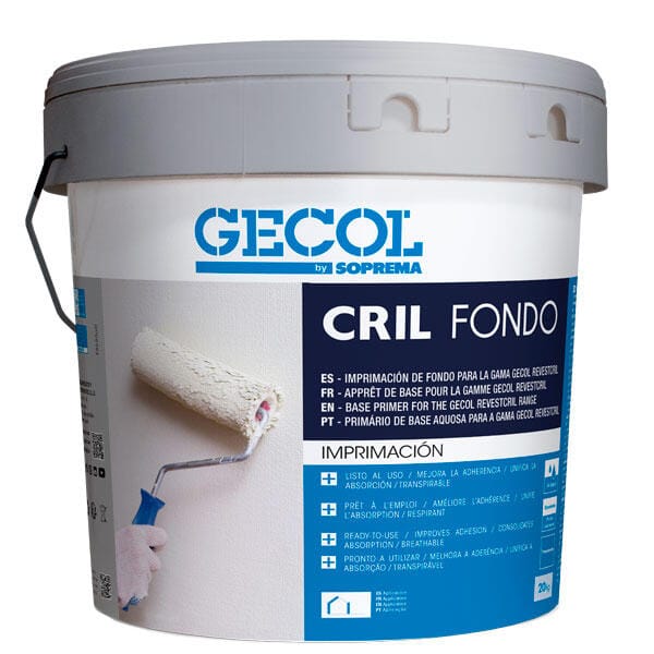 IMPRIMACIÓN DE FONDO REVESTCRIL 20 KG BLANCO - 1