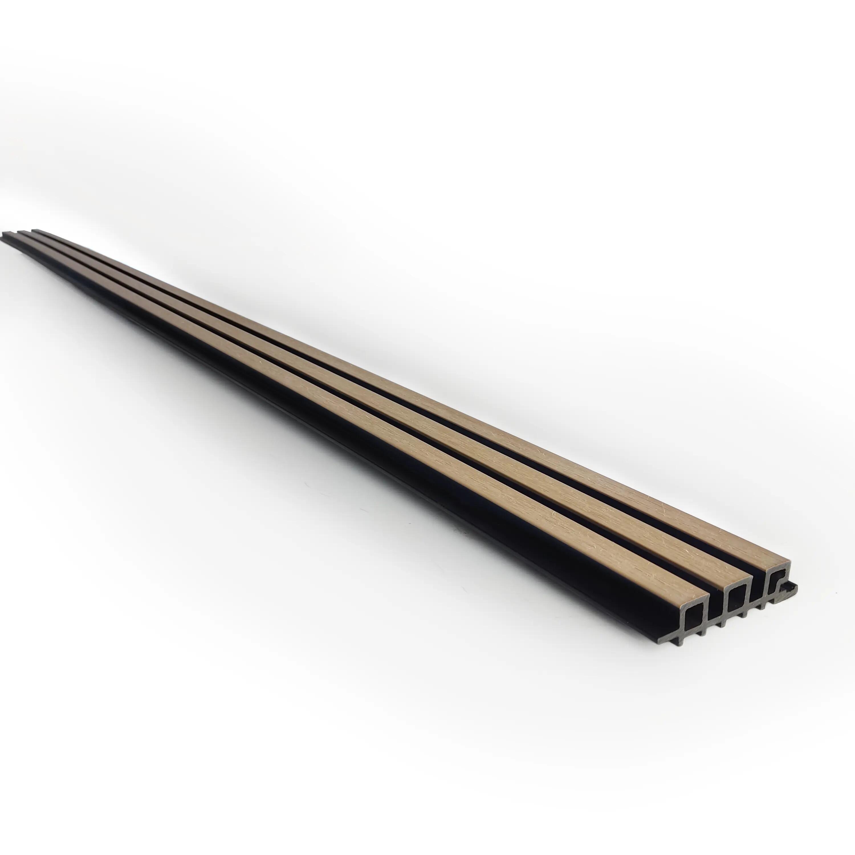 Revestimento exterior de composite ripado cedar com fundo preto minus 220X11.1cm 26mm DIOCO - 2