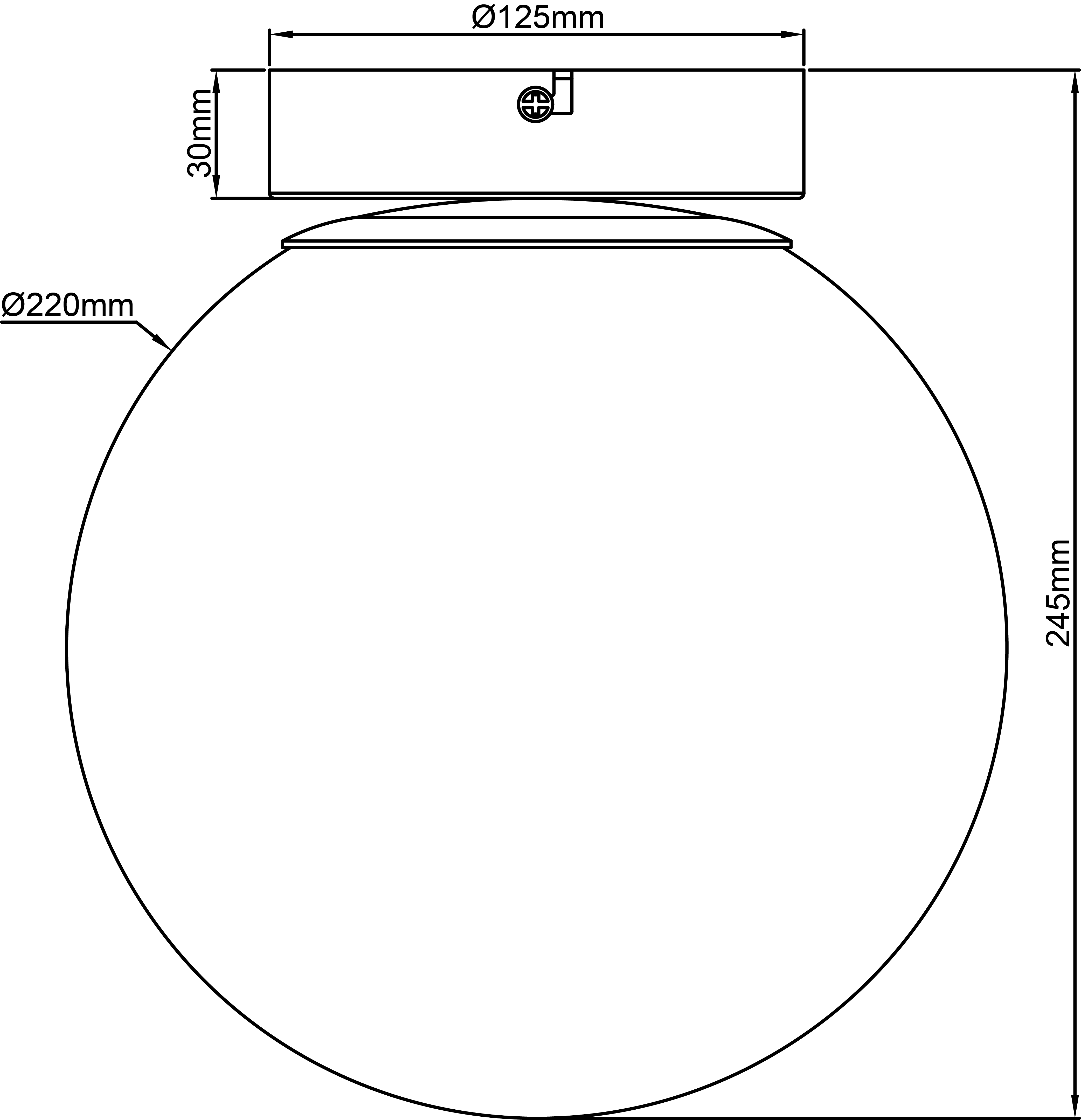 Lampa sufitowa Callas bursztyn E27 Inspire - 7