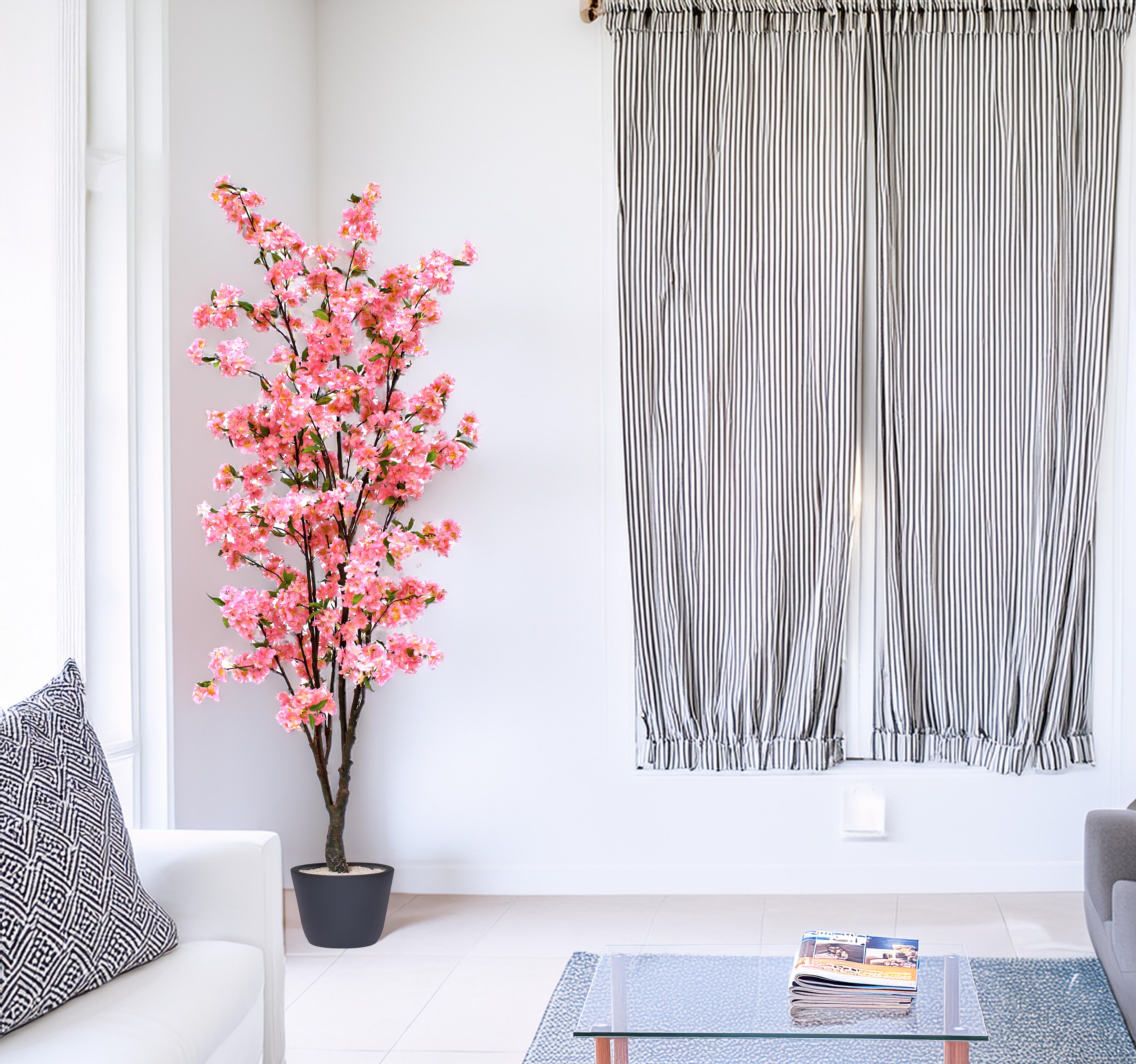 Árvore artificial Amendoeira Flor Rosa 180 cm Sinder - 2