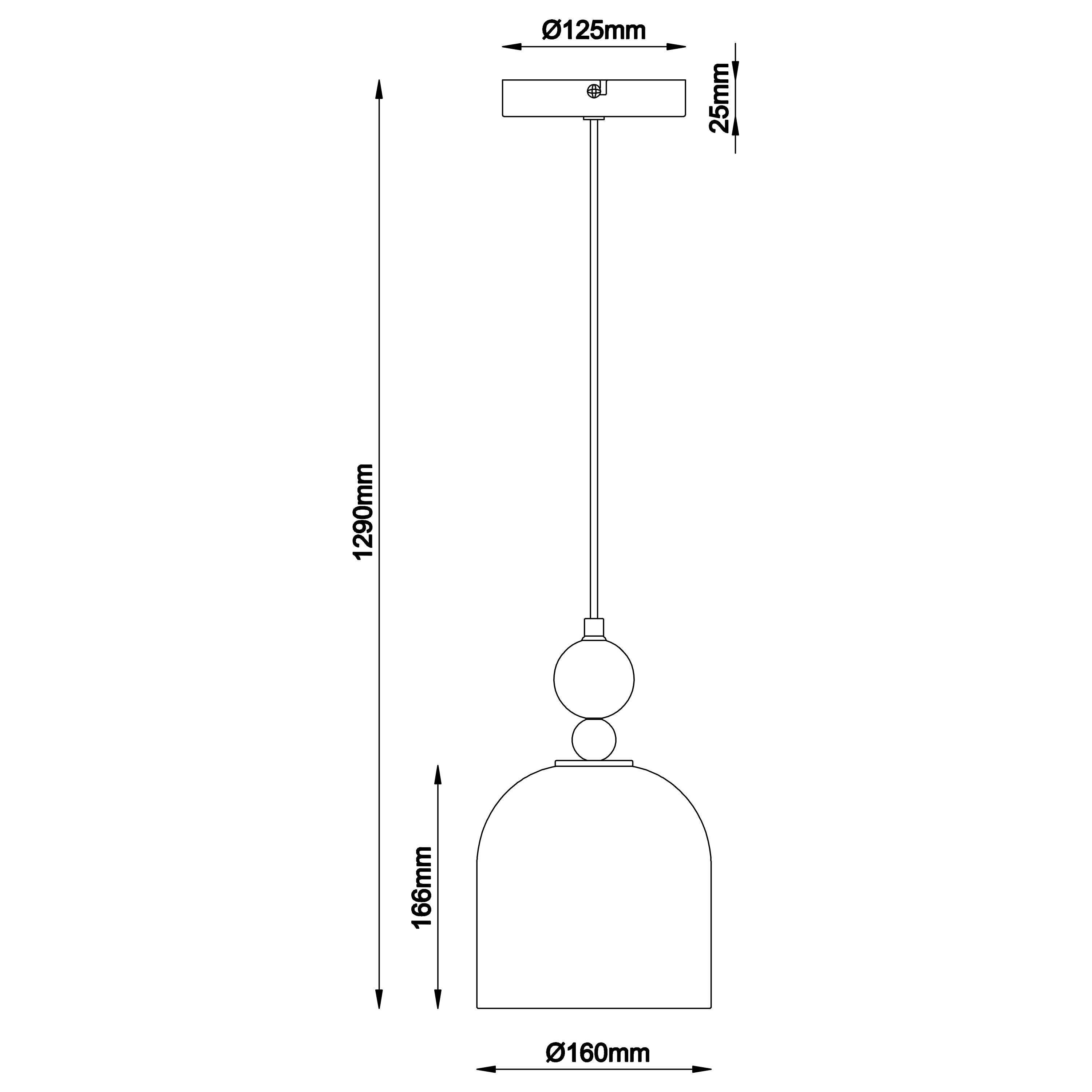 Lampa wisząca Lipsia złota E27 Inspire - 8